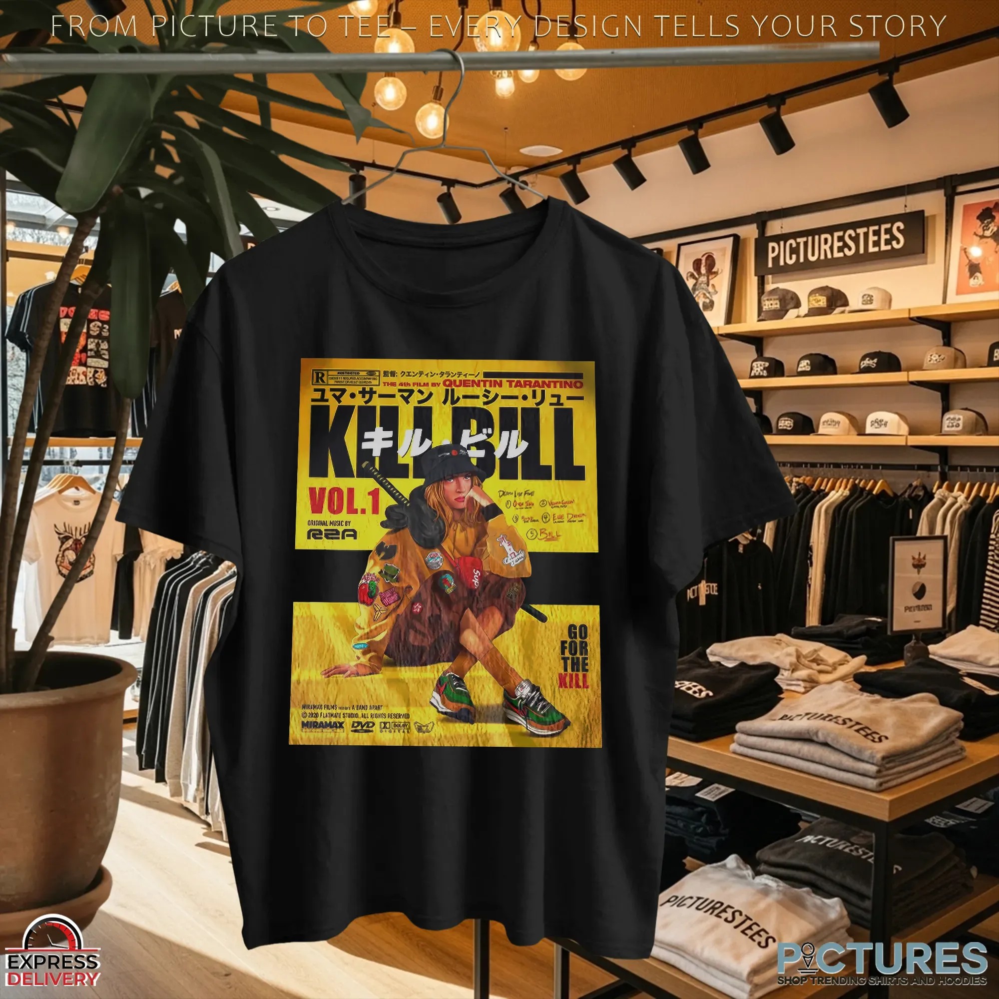 Kill Bill X Rza Go For The Kill Poster T Shirt