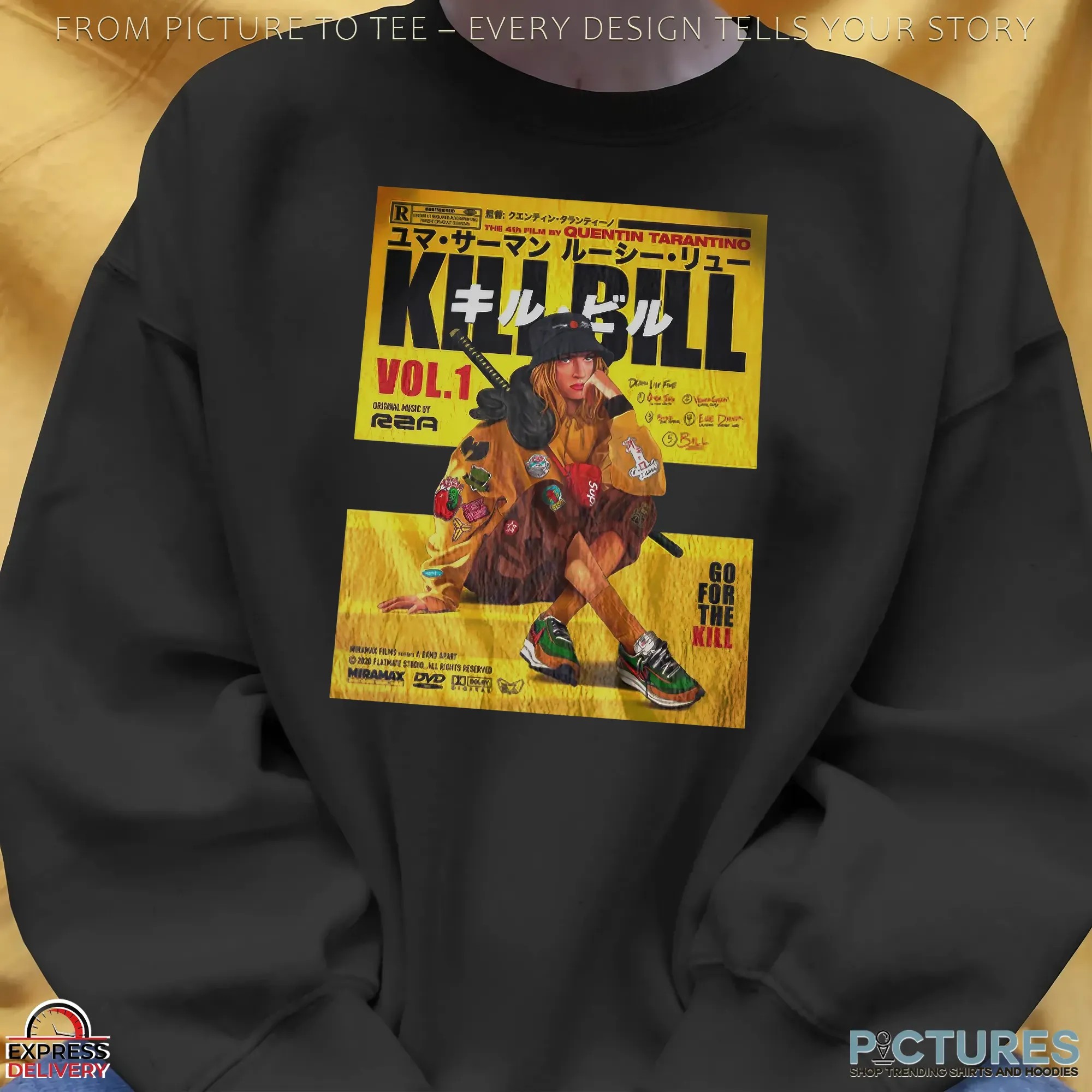 Kill Bill X Rza Go For The Kill Poster T Shirt