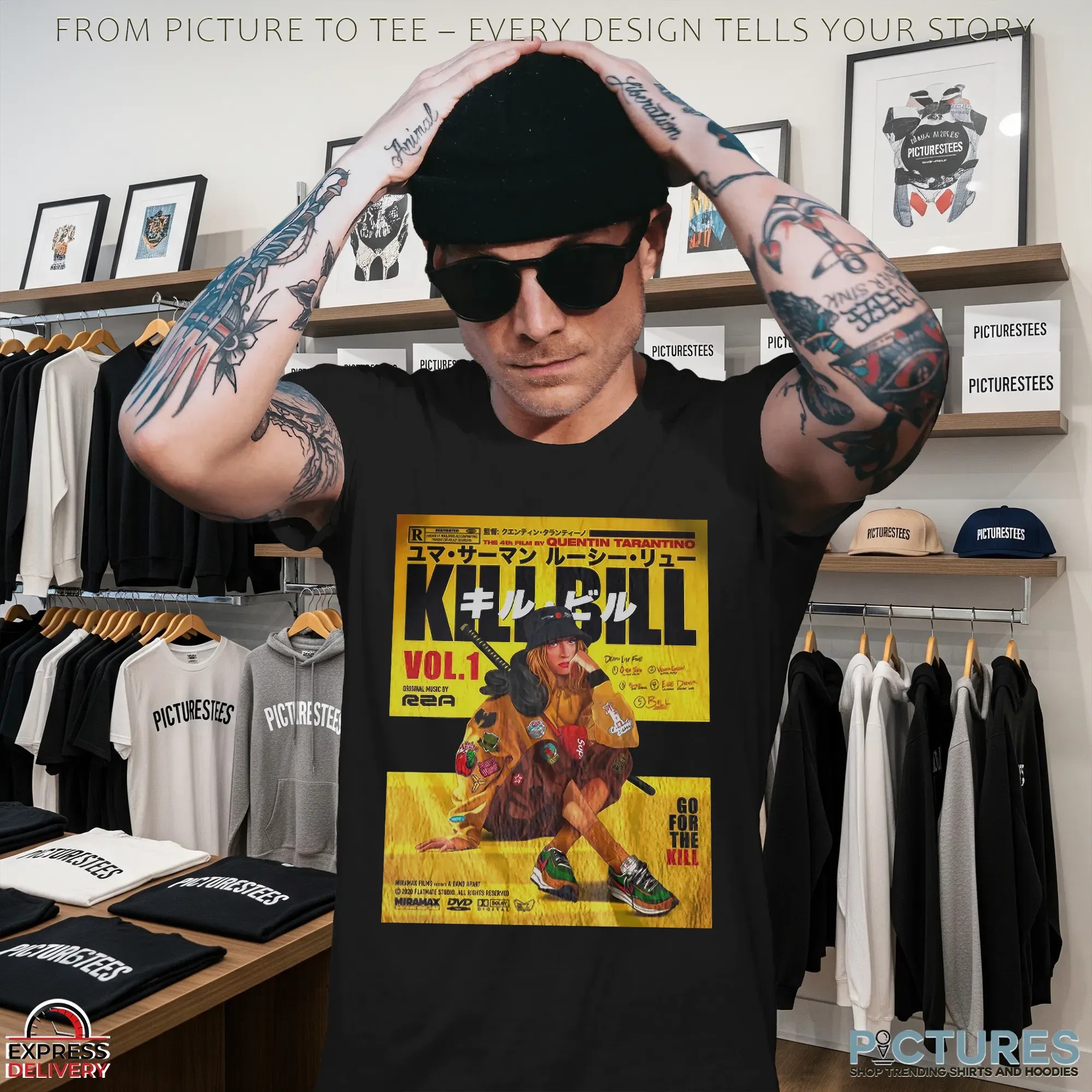 Kill Bill X Rza Go For The Kill Poster T Shirt
