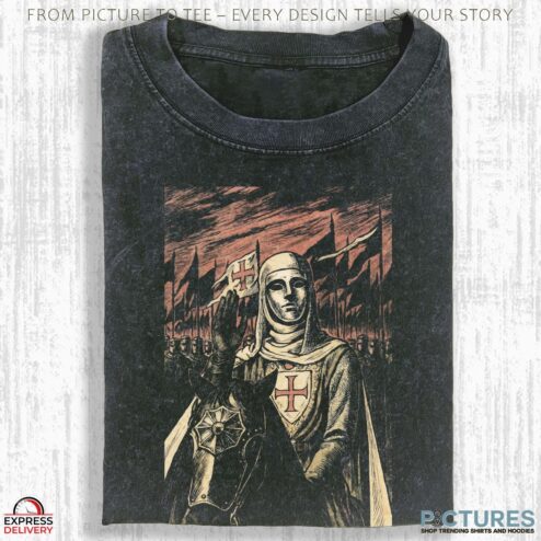 King Baldwin The Leper King Graphic Photo T Shirt