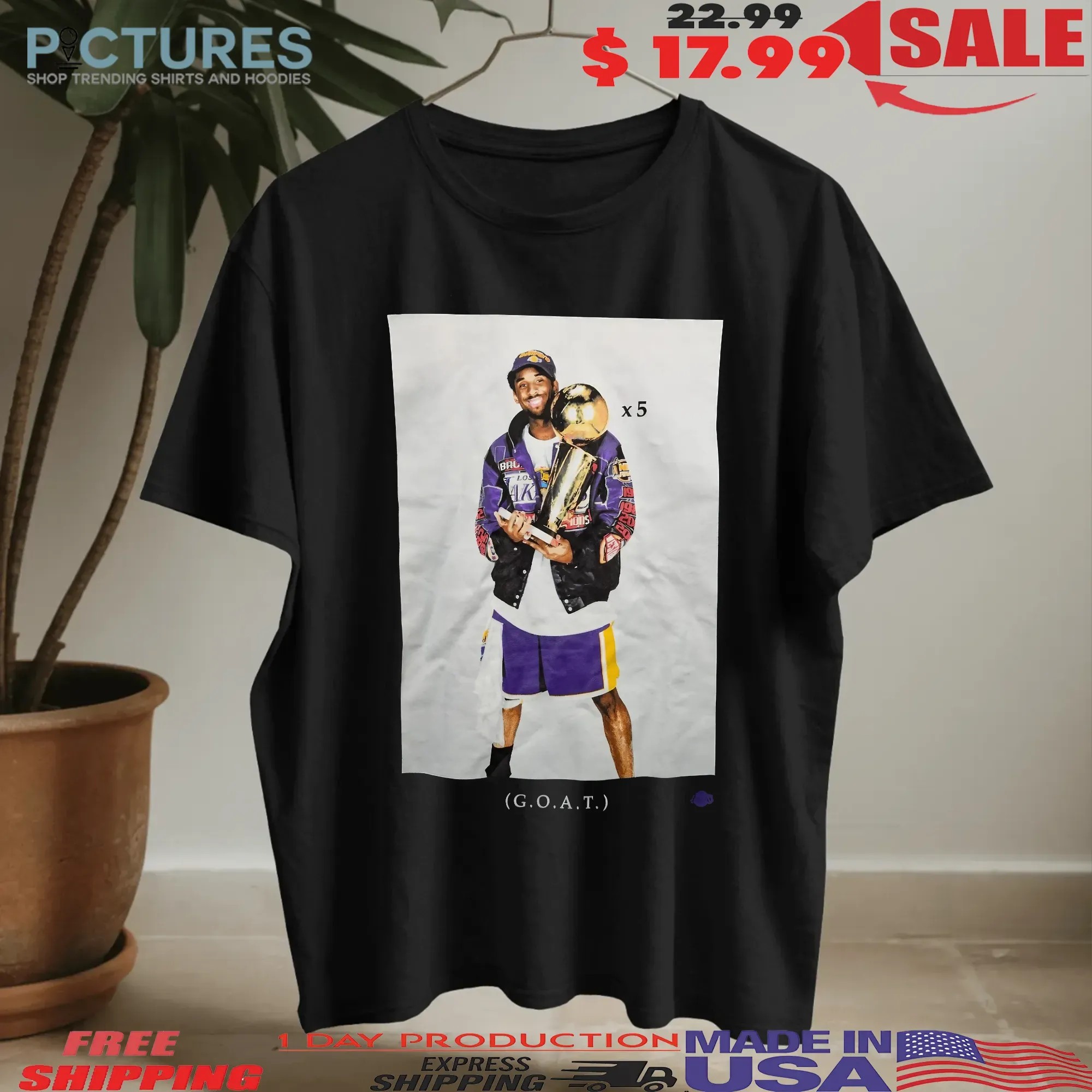 Kobe Bryant Retirement Nike Goat Shirt