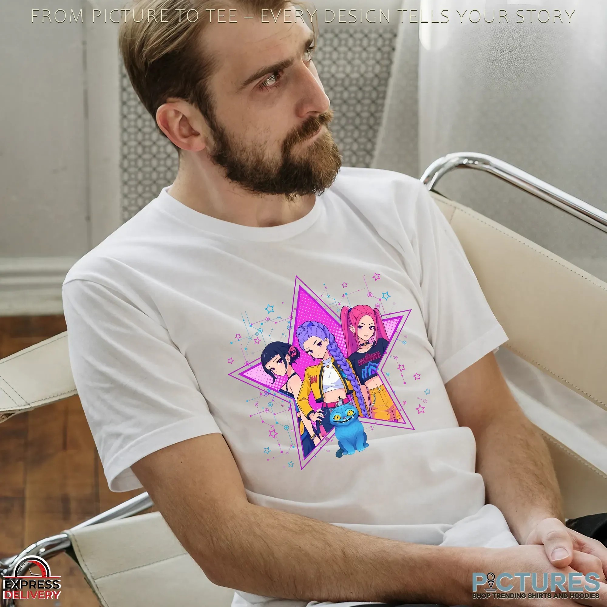 Kpop Huntrix Shirt, Anime Demon Hunters Tee, Youth Huntrix Shirt, Toddler Huntrix Tee, Retro Kpop Girl Shirt, Unisex Merch