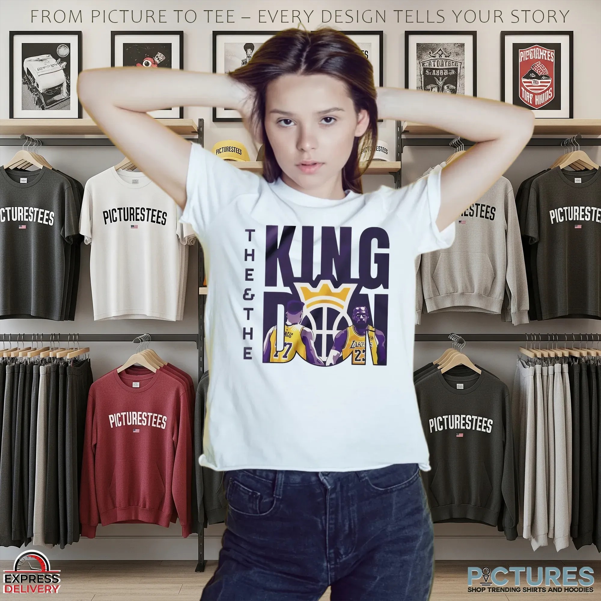 Lakers The King The Don LeBron James and Luka Doncic T Shirt