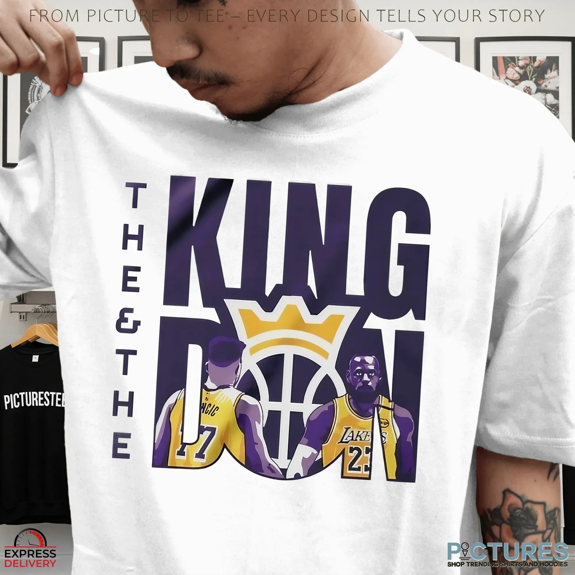 Lakers The King The Don LeBron James and Luka Doncic T Shirt Lakers The King The Don LeBron James and Luka Doncic T Shirt