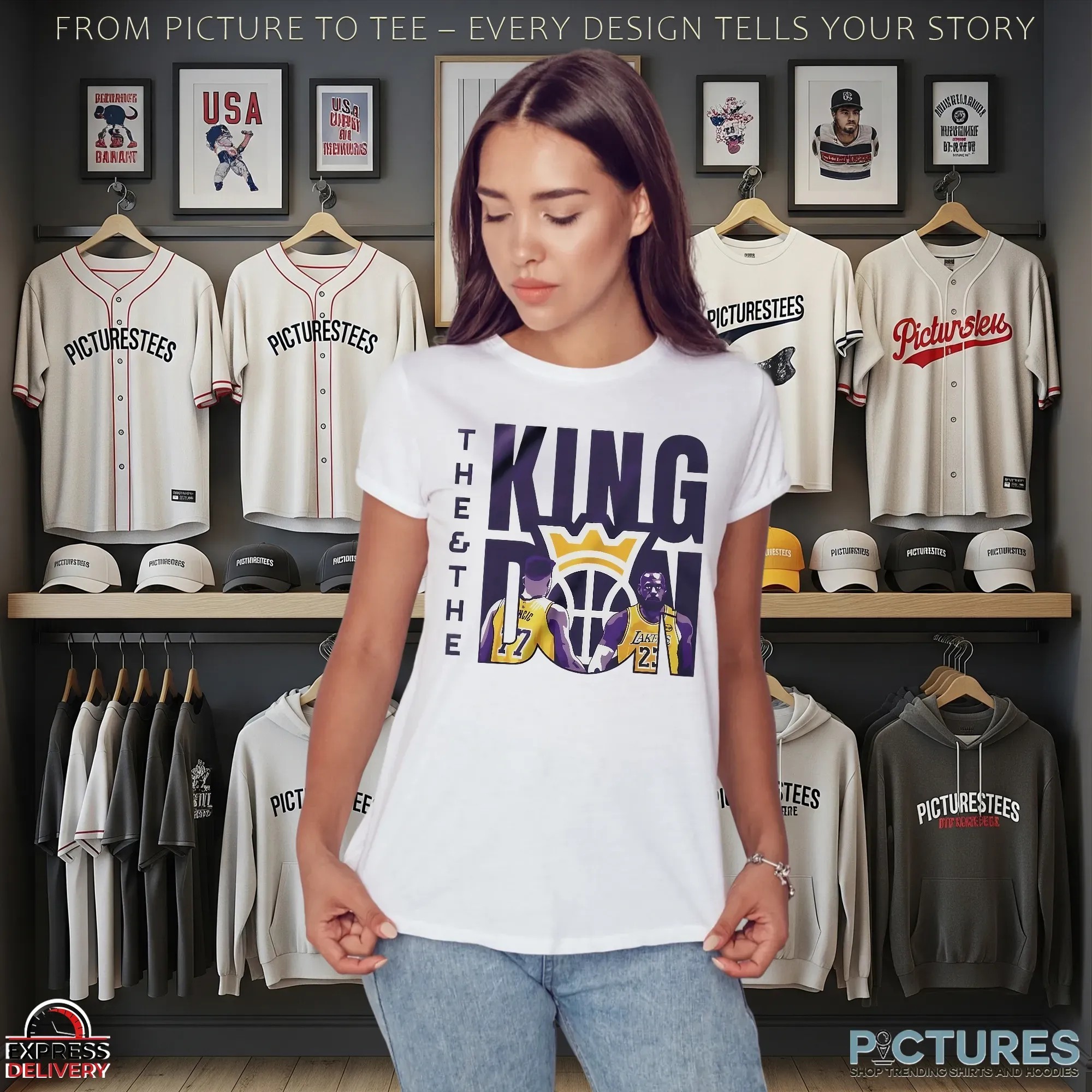 Lakers The King The Don LeBron James and Luka Doncic T Shirt Lakers The King The Don LeBron James and Luka Doncic T Shirt