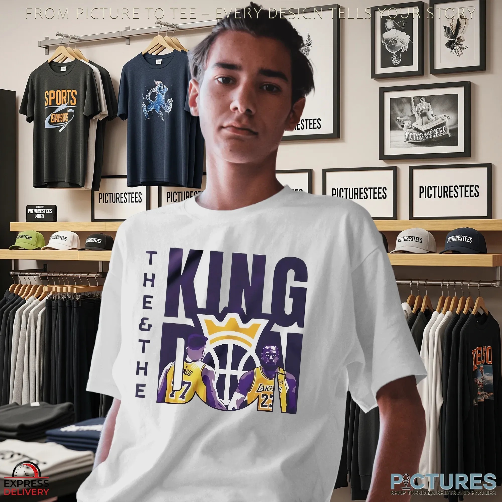 Lakers The King The Don LeBron James and Luka Doncic T Shirt Lakers The King The Don LeBron James and Luka Doncic T Shirt