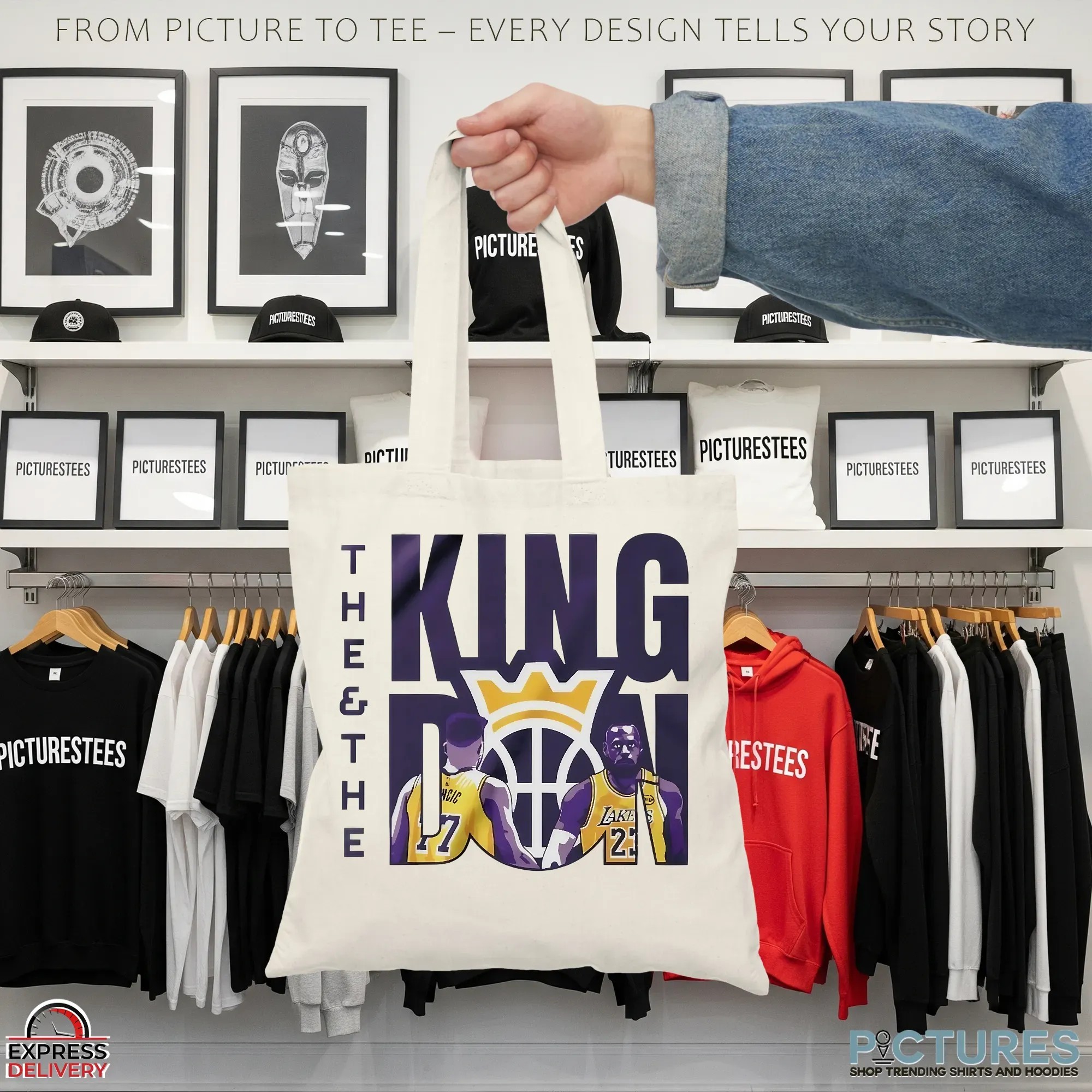 Lakers The King The Don LeBron James and Luka Doncic T Shirt Lakers The King The Don LeBron James and Luka Doncic T Shirt