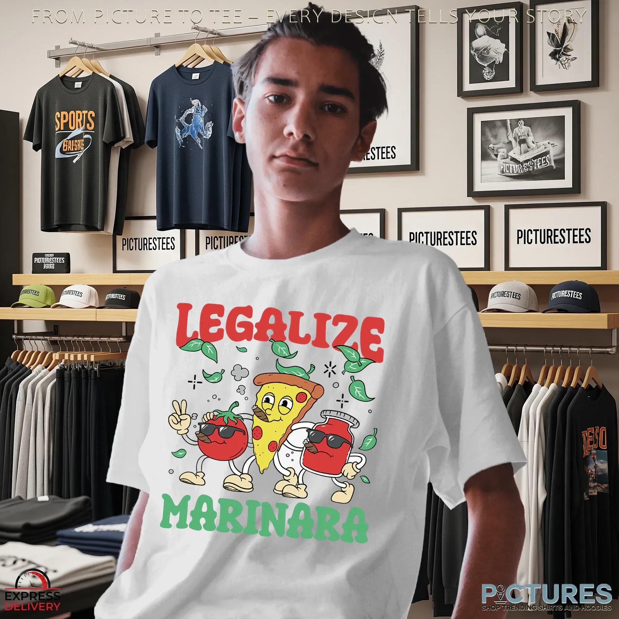 Legalize Marinara Pizza Smoking T Shirt Legalize Marinara Pizza Smoking T Shirt