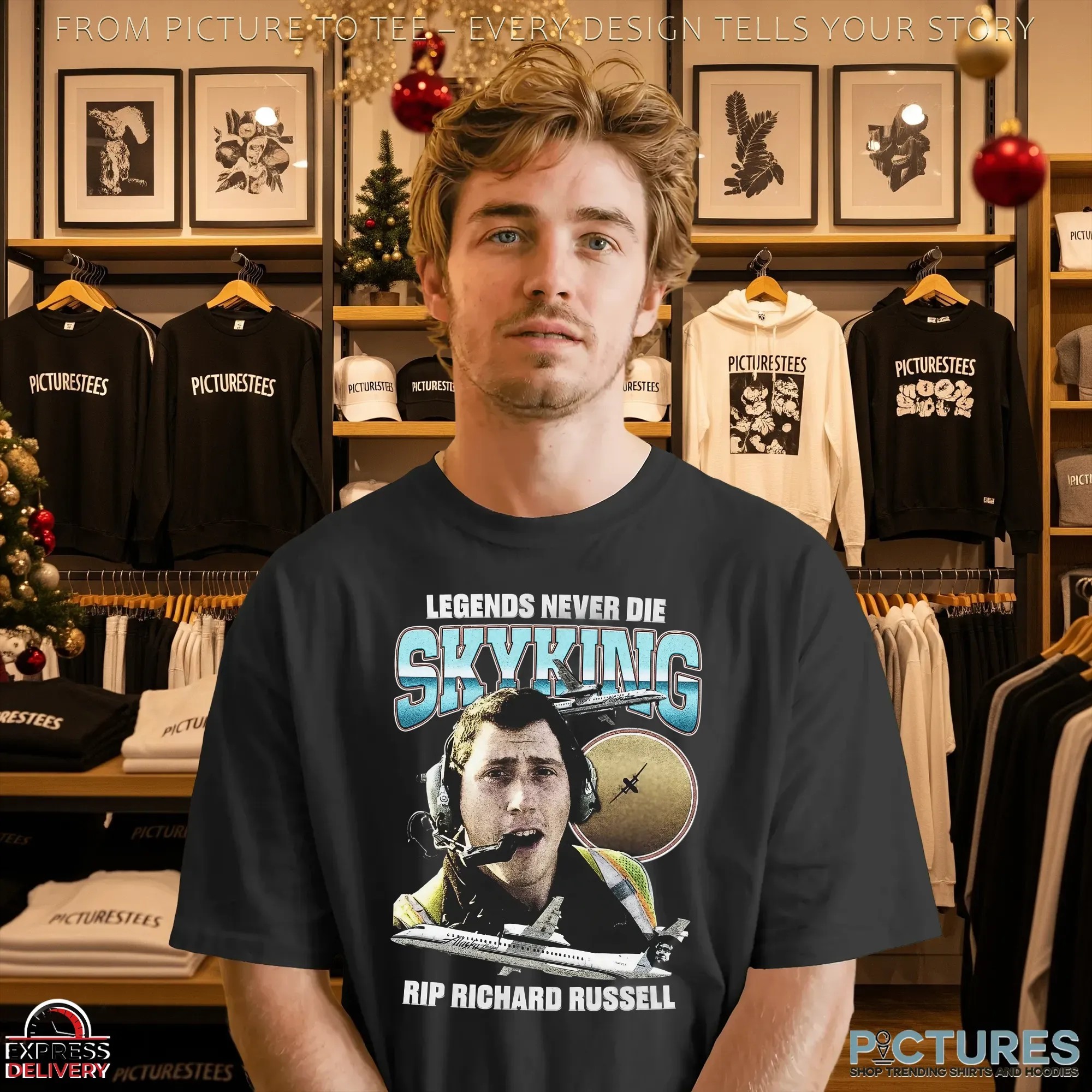 Legends Never Die SKYKING RIP Richard Russell Memorial T Shirt