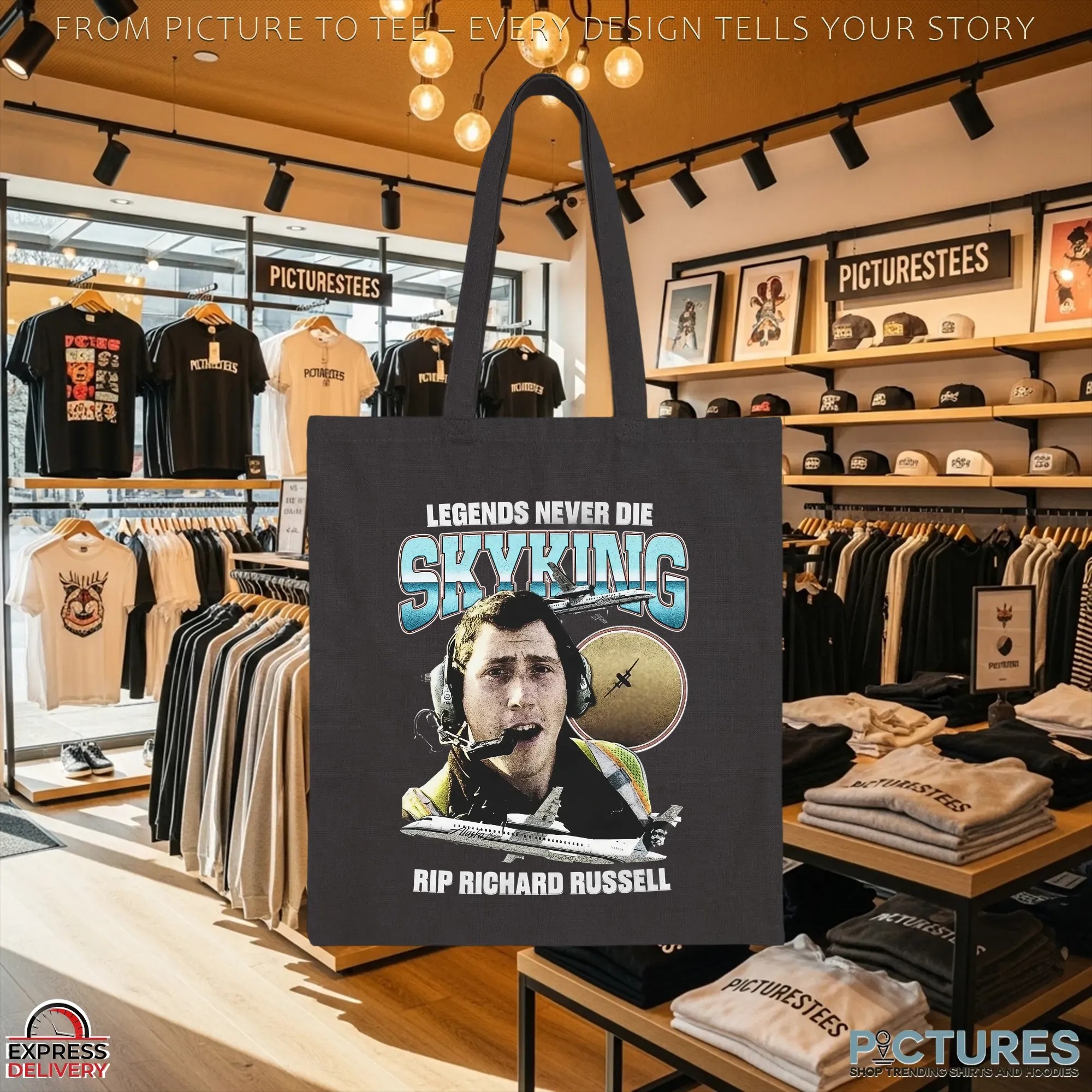 Legends Never Die SKYKING RIP Richard Russell Memorial T Shirt