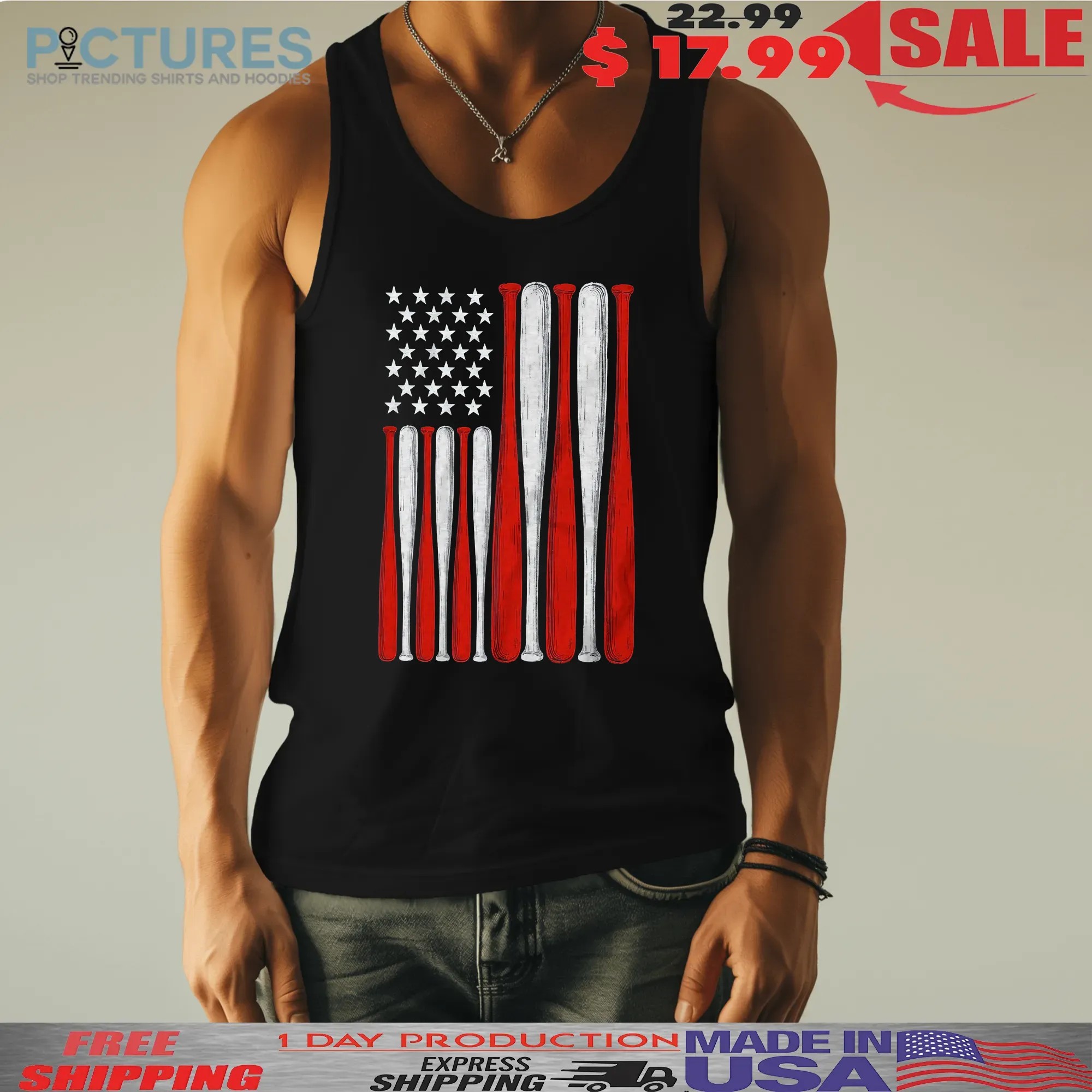 Let Freedom Swing Vintage Baseball Flag T-shirt