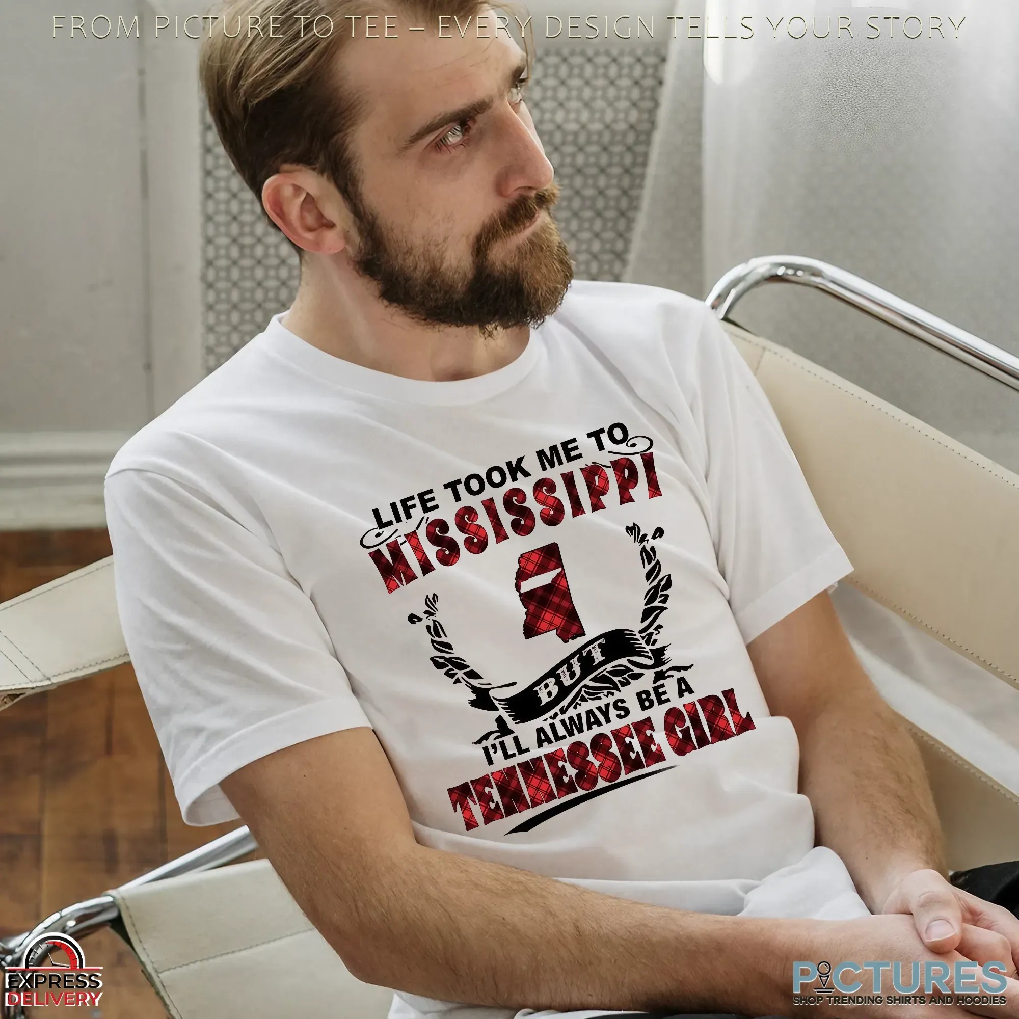 Life Took Me To Mississippi But I'll Always Be A Tennessee Girl T Shirt