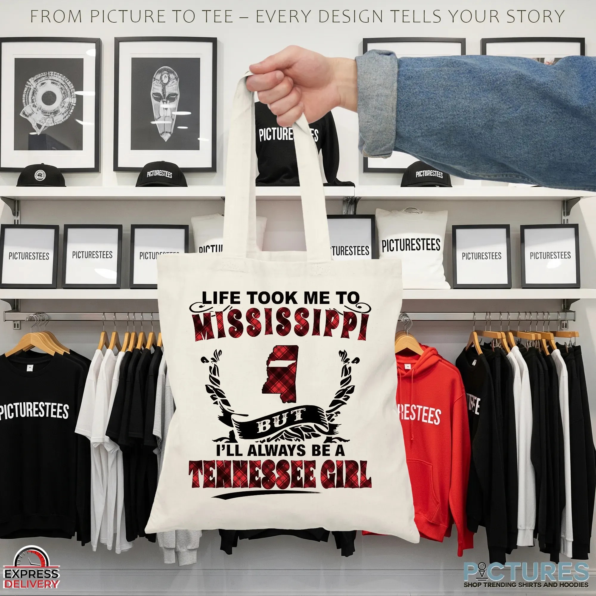 Life Took Me To Mississippi But I'll Always Be A Tennessee Girl T Shirt