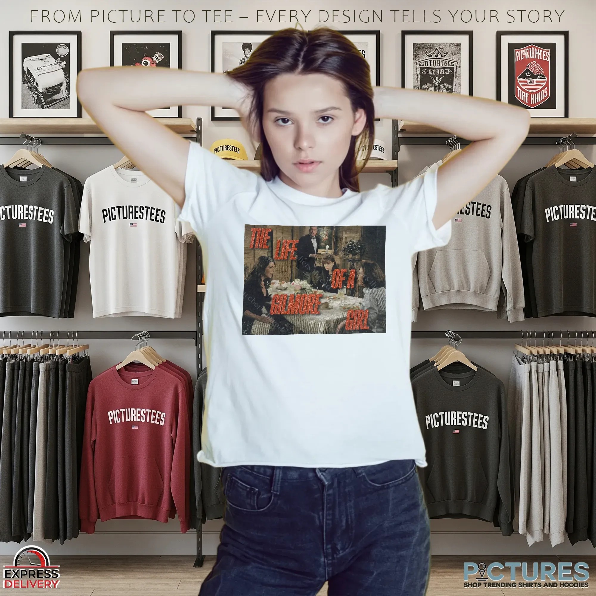 Life of a Gilmore Girl Friday Night Dinner Rory, Lorelai, Emily T Shirt