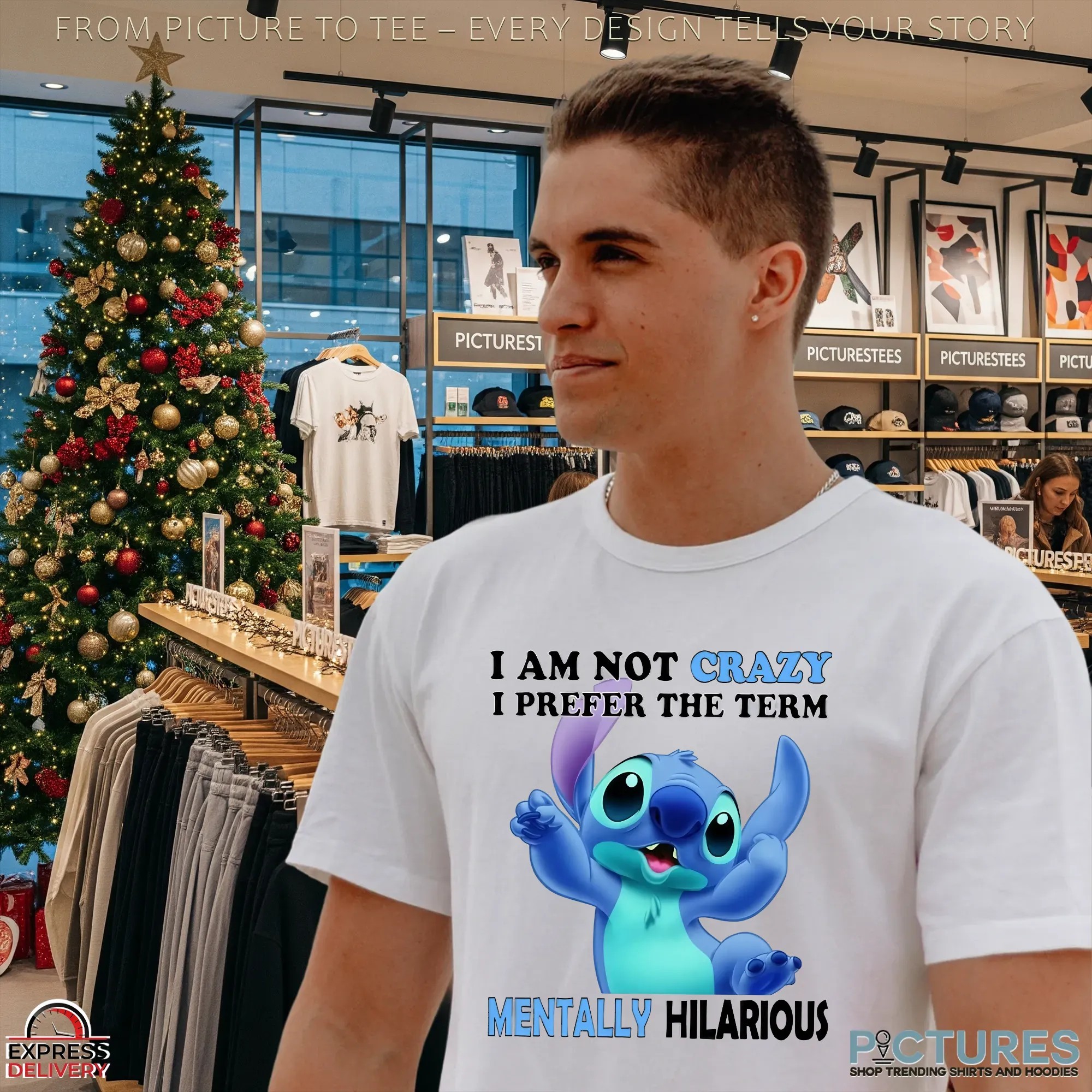 Lilo & Stitch I Am Not Crazy I Prefer The Term Mentally Hilarious Shirt