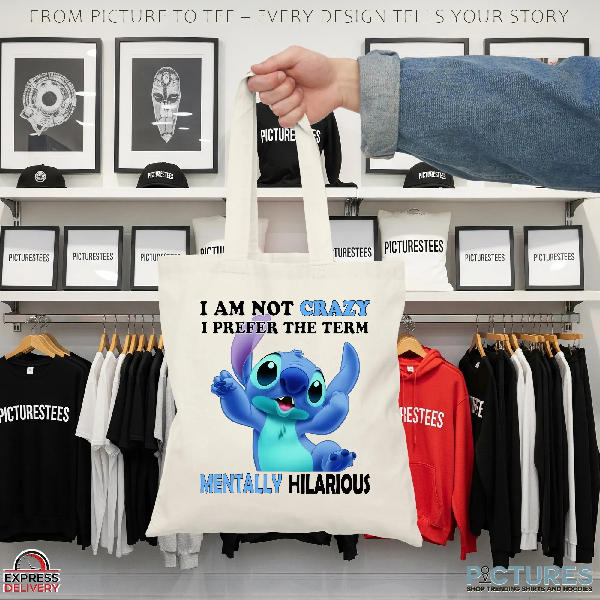 Lilo & Stitch I Am Not Crazy I Prefer The Term Mentally Hilarious Shirt