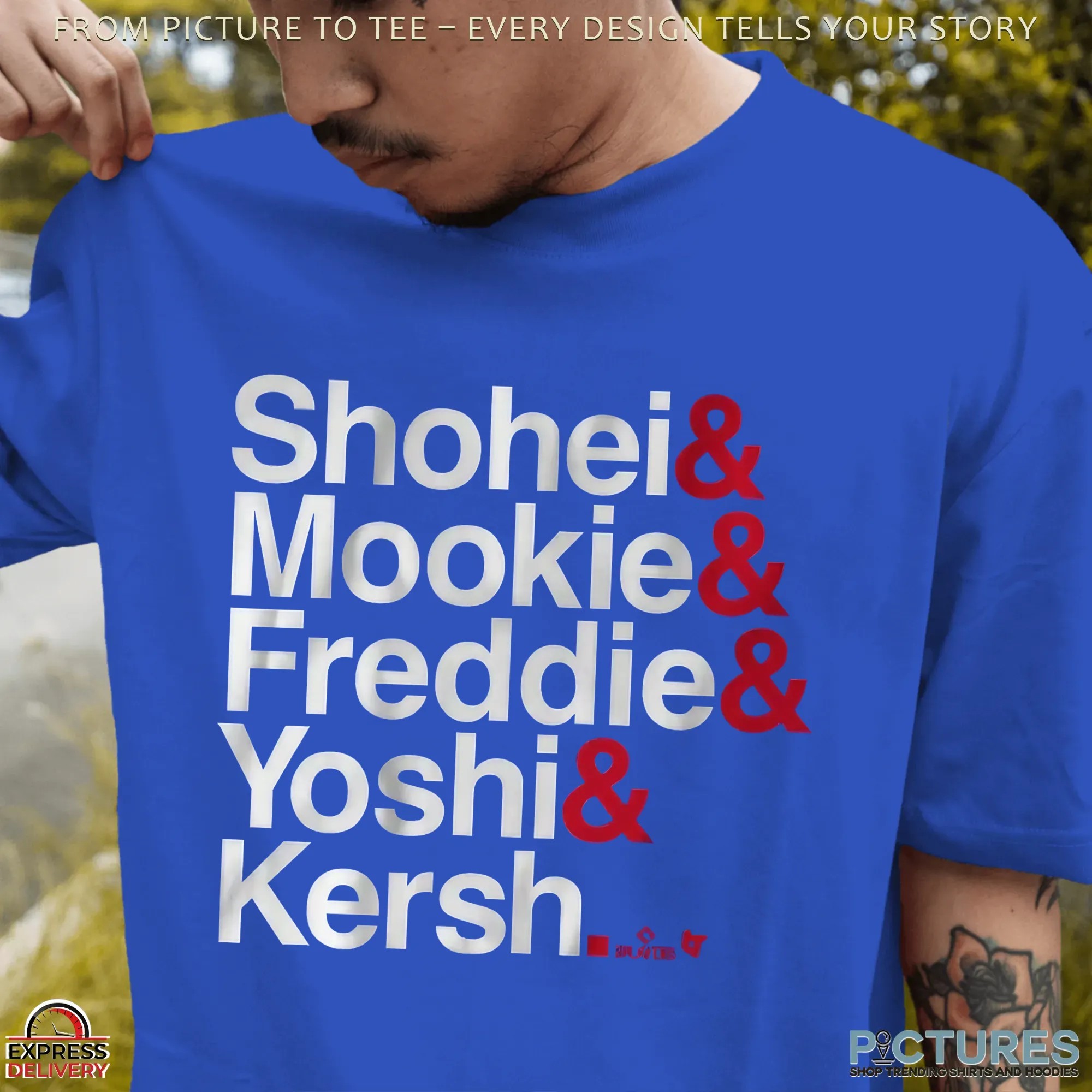 Los Angeles Baseball Ampersand Stars Shohei Mookie Freddie Yoshi Kersh T Shirt