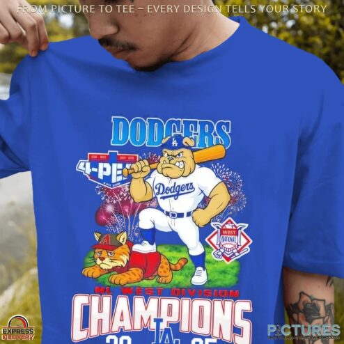 Los Angeles Dodgers vs Arizona Diamondbacks Mascots Rivalry 2025 NL West Division Champions T Shirt