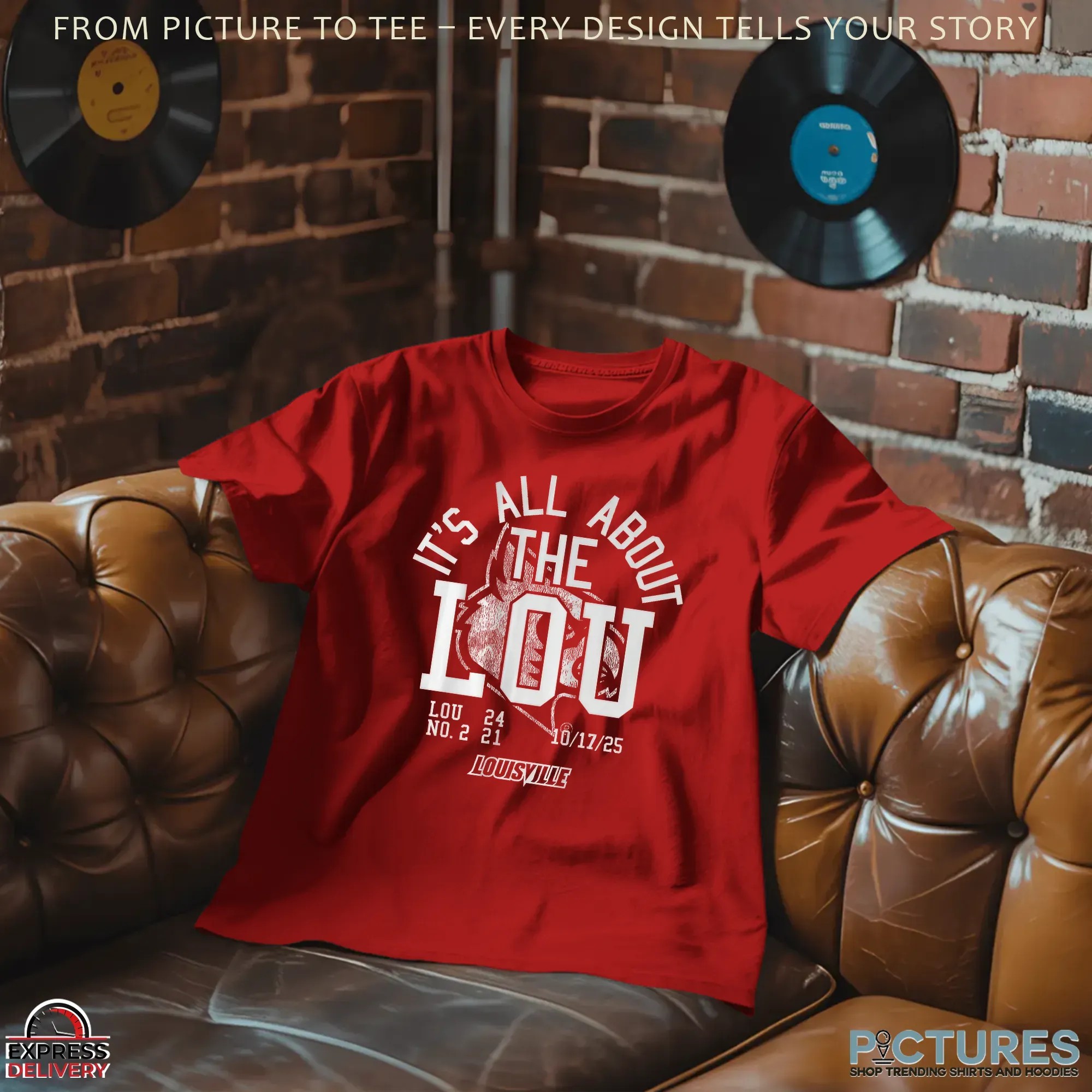 Louisville Cardinals Football It's All About The Lou Vintage T Shirt