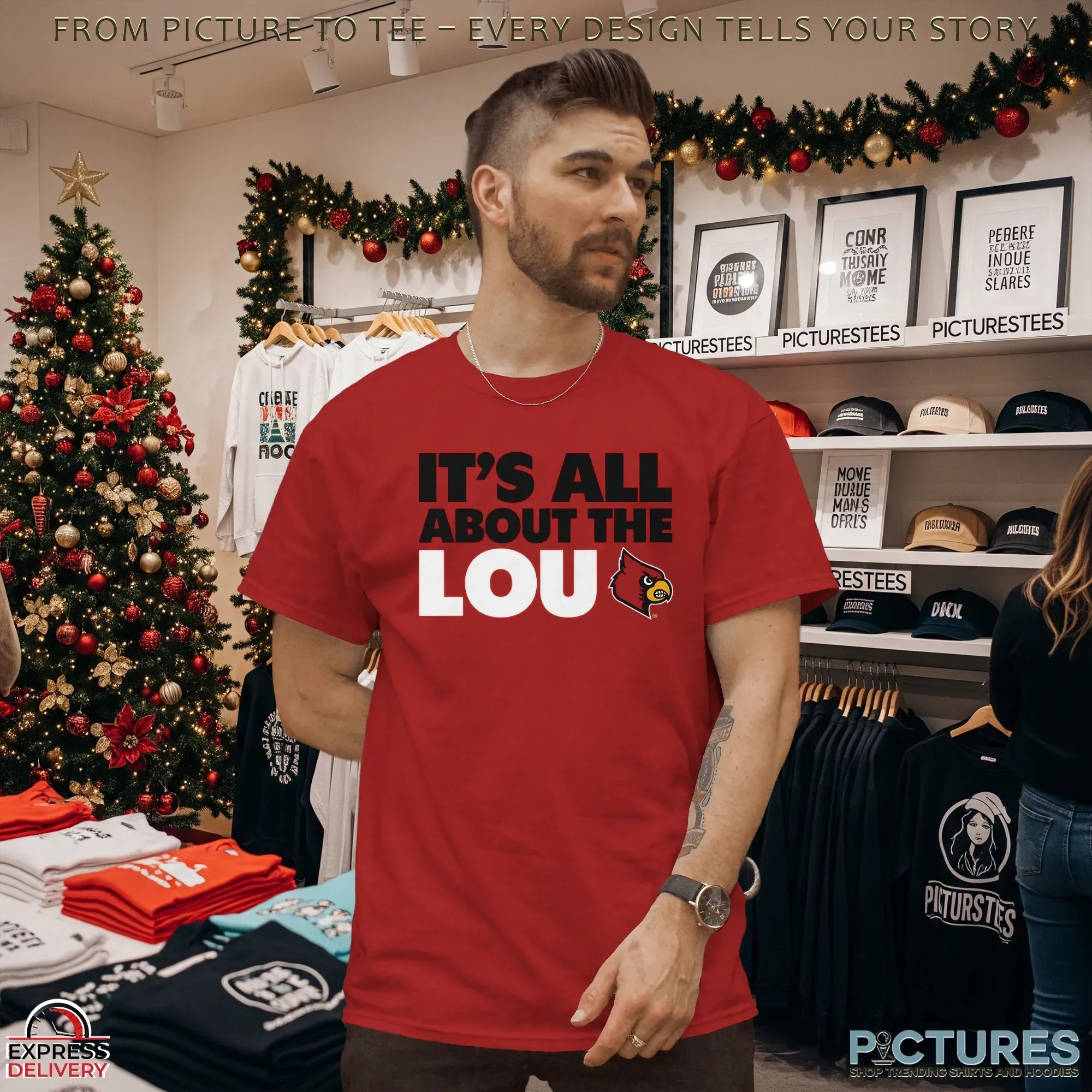 Louisville Cardinals It's All About The Lou Football Fan T Shirt Louisville Cardinals It's All About The Lou Football Fan T Shirt