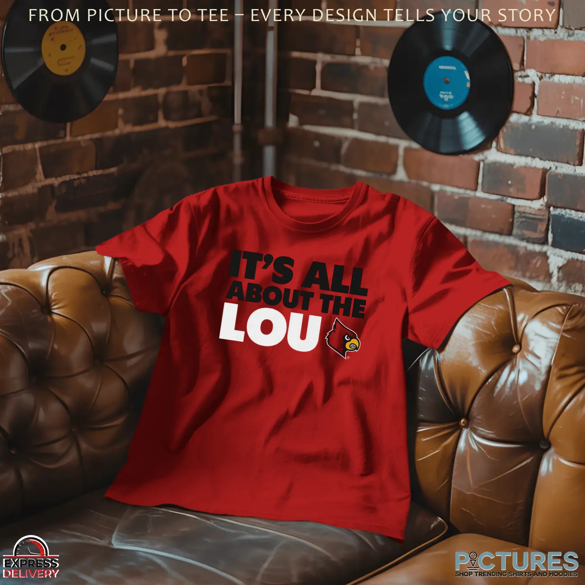 Louisville Cardinals It's All About The Lou Football Fan T Shirt Louisville Cardinals It's All About The Lou Football Fan T Shirt