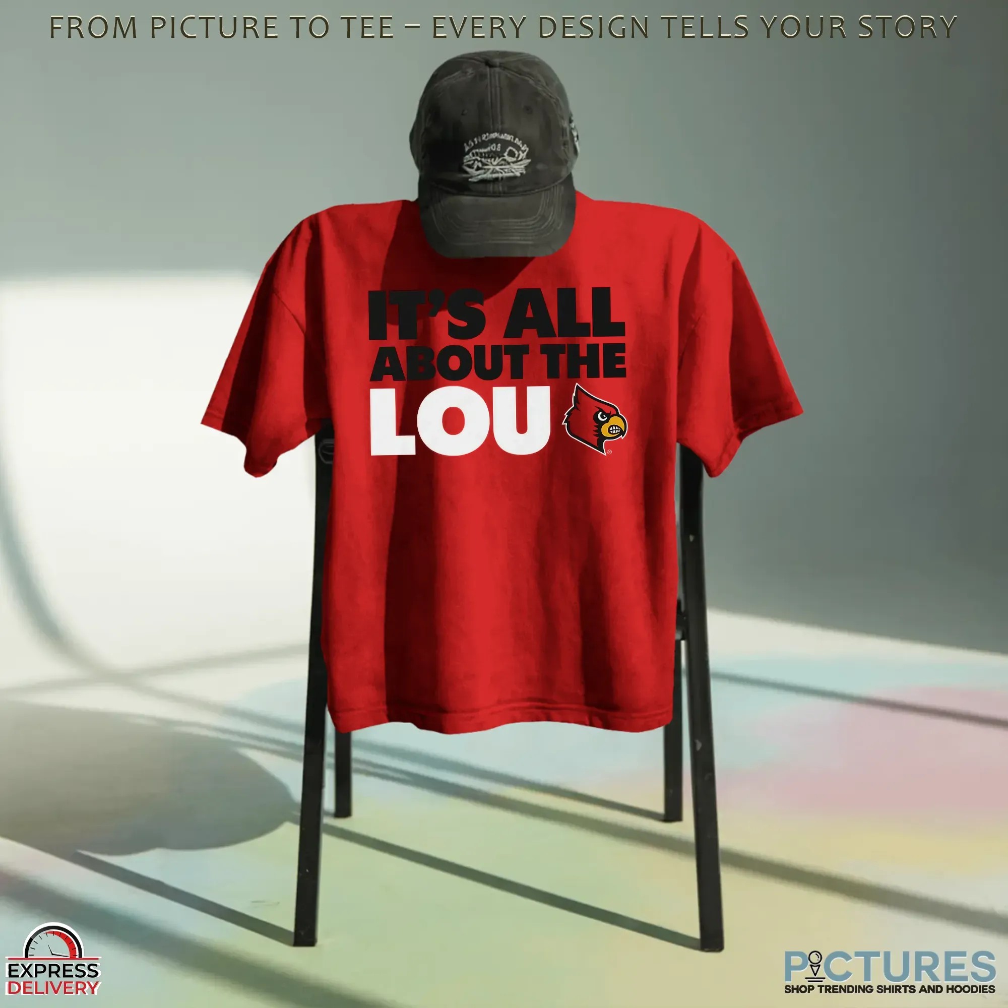 Louisville Cardinals It's All About The Lou Football Fan T Shirt Louisville Cardinals It's All About The Lou Football Fan T Shirt