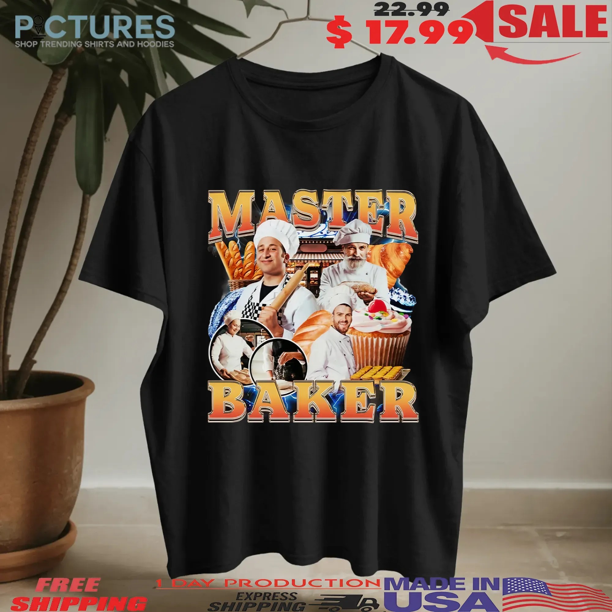 Master Baker Vintage Bootleg Style T-shirt