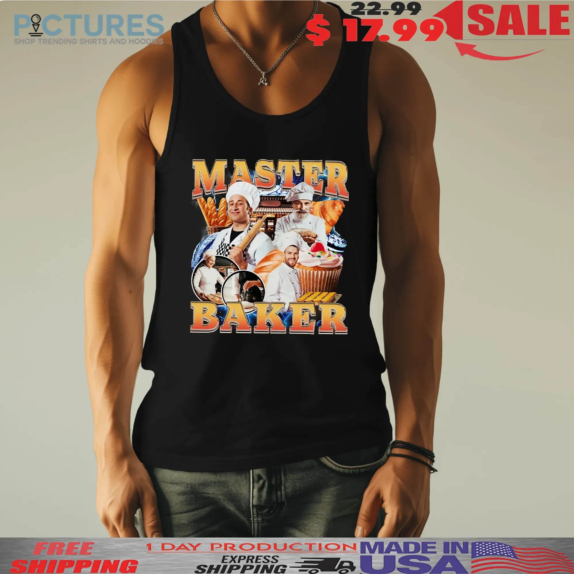 Master Baker Vintage Bootleg Style T-shirt