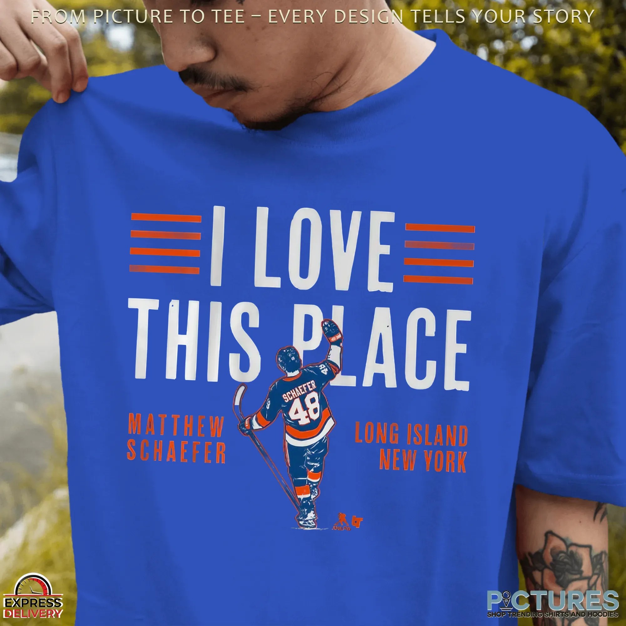 Matthew Schaefer New York Islanders I Love This Place T Shirt