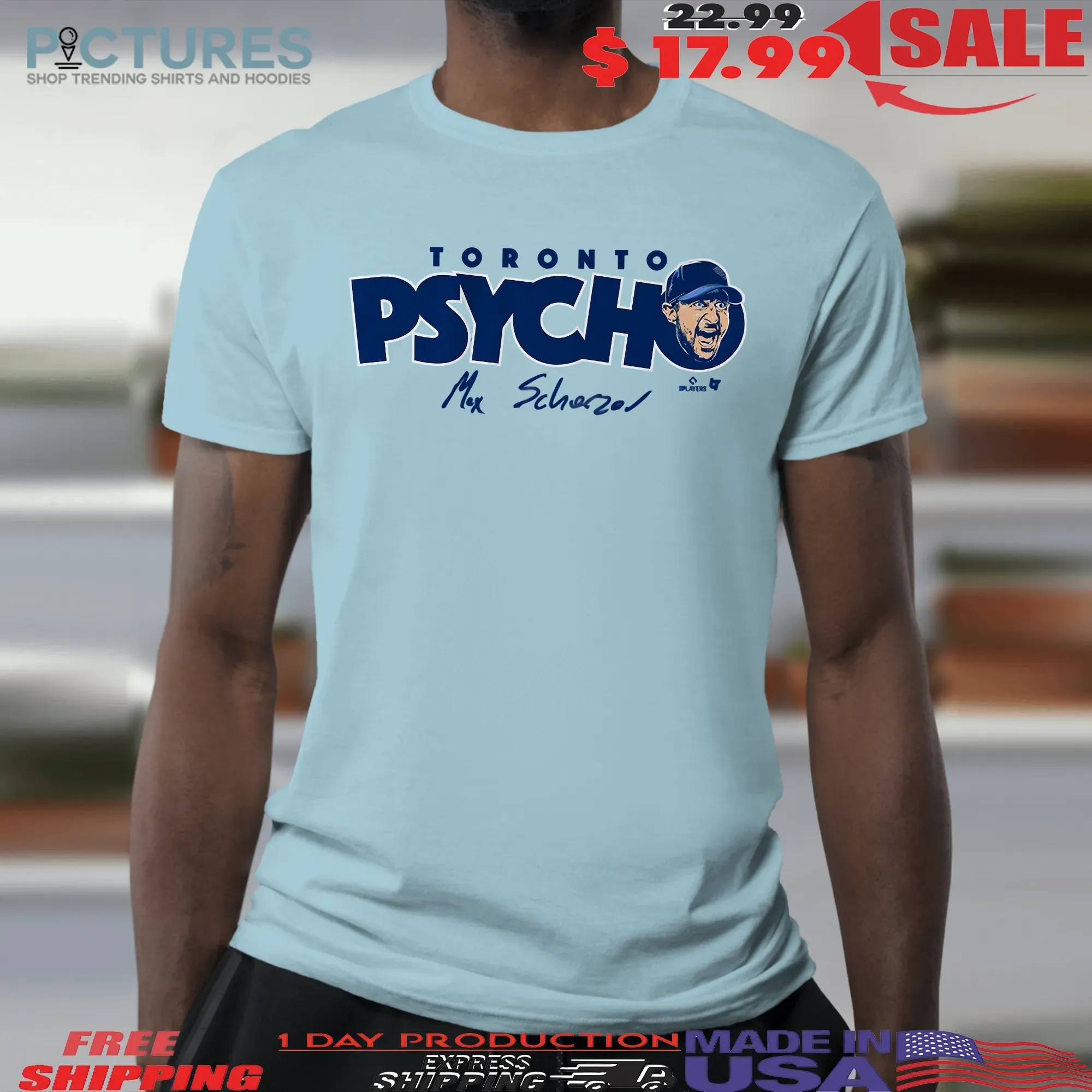 Max Scherzer Toronto Blue Jays Psycho T Shirt