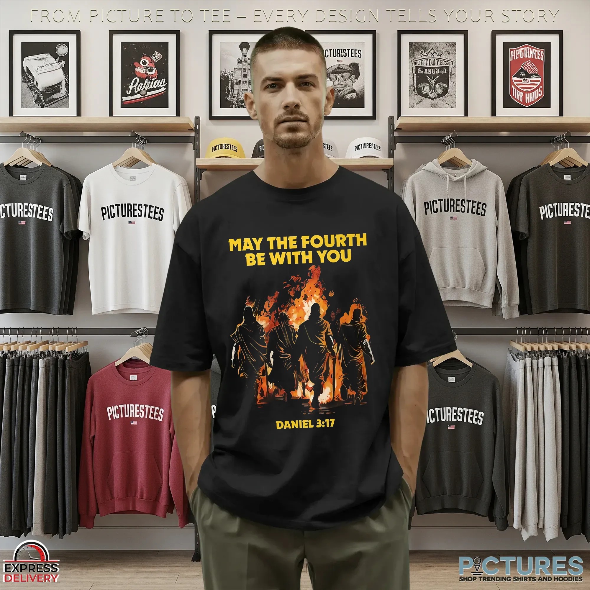 May The Fourth Be With You Daniel 3 17 Christian T Shirt