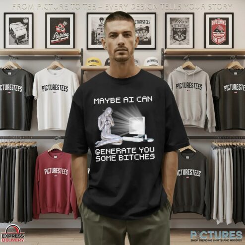 Maybe AI Can Generate You Some Bitches Artifical Intelligence Meme T Shirt