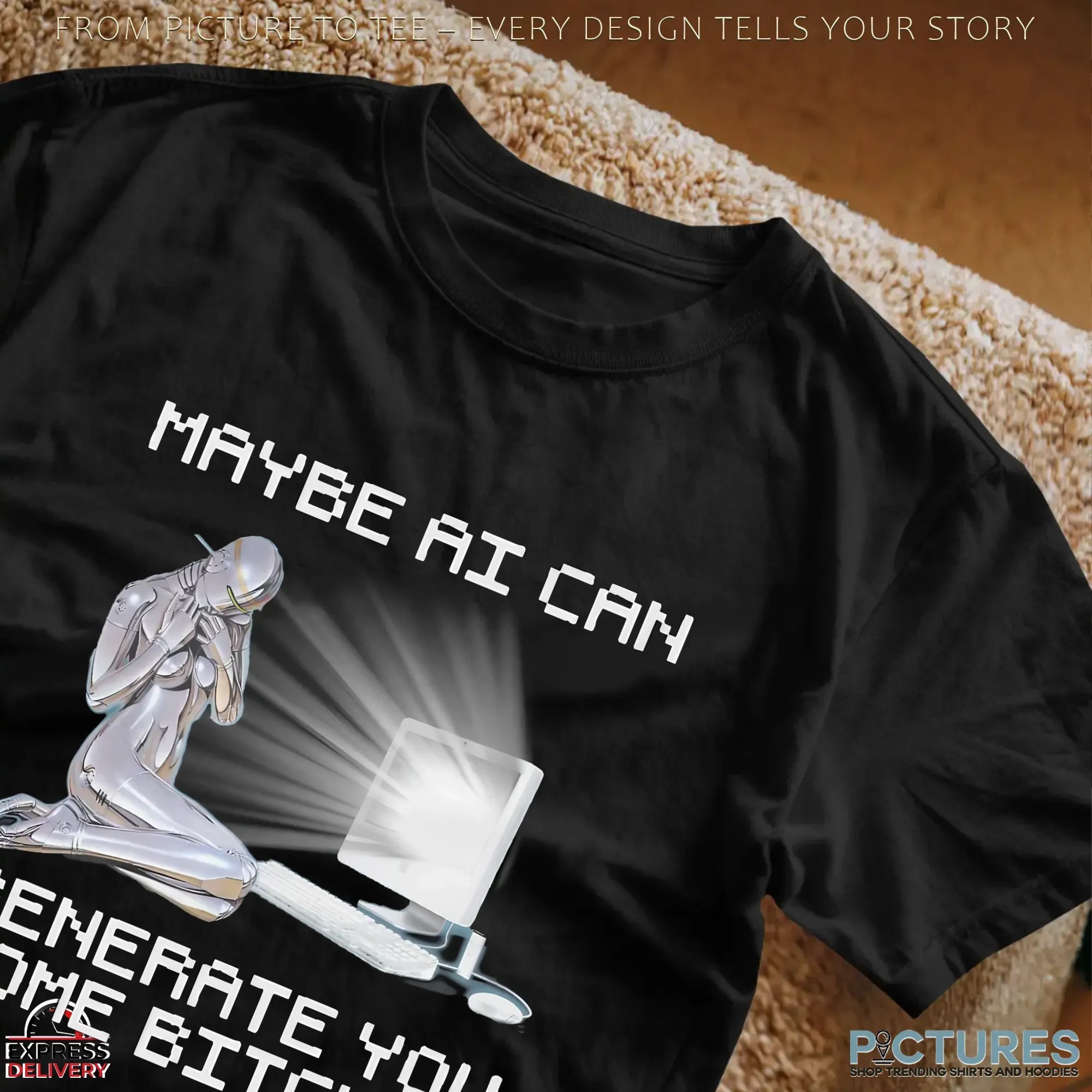Maybe AI Can Generate You Some Bitches Artifical Intelligence Meme T Shirt