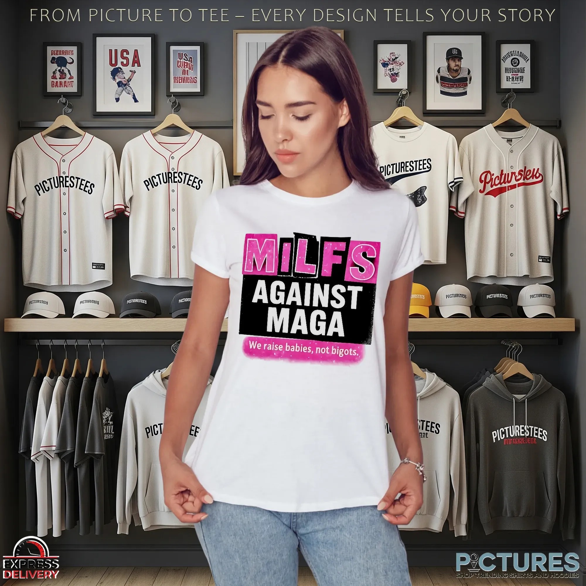 Milfs Against Maga We Raise Babies Not Bigos T Shirt Milfs Against Maga We Raise Babies Not Bigos T Shirt