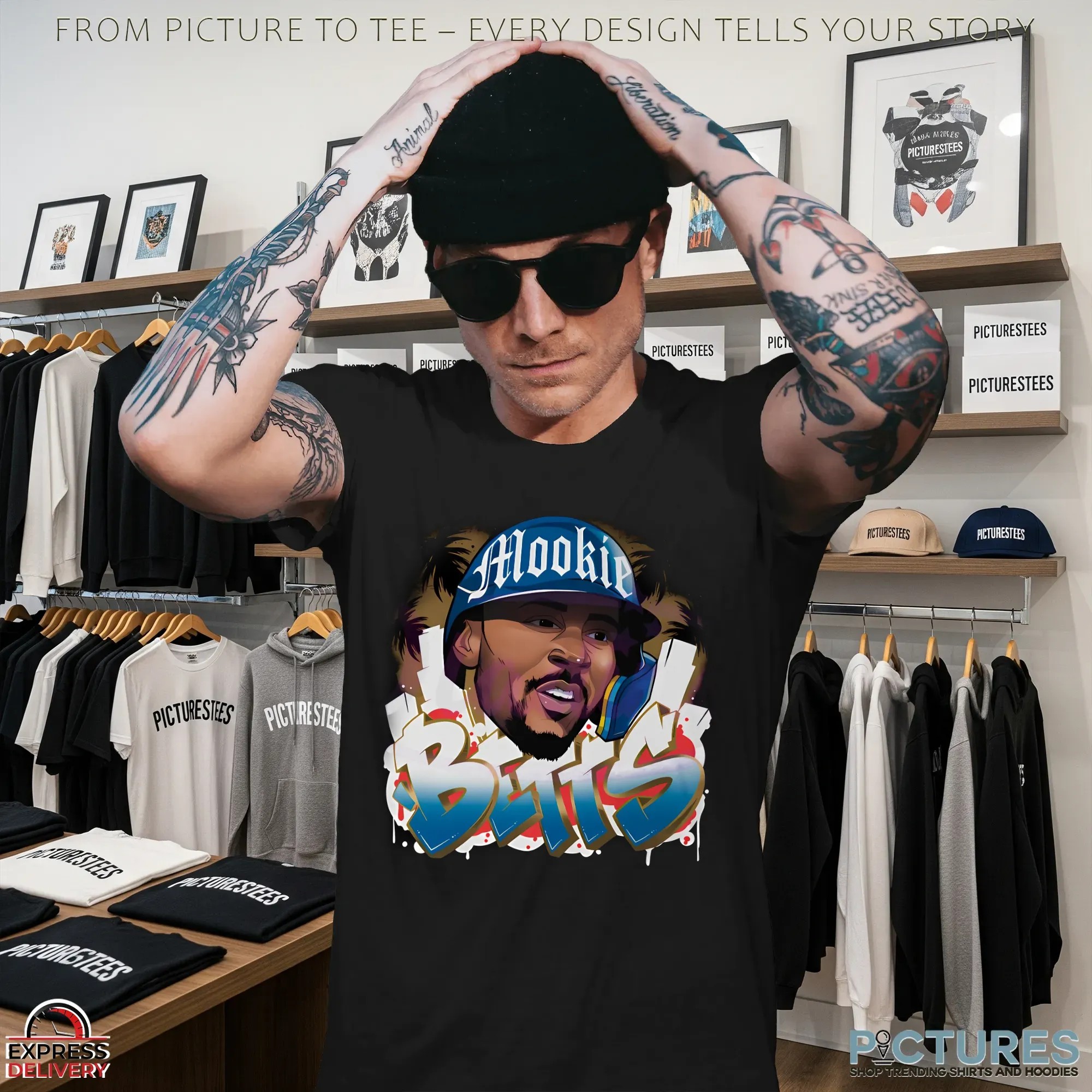 Mookie Betts Los Angeles Dodgers Graffiti T Shirt Mookie Betts Los Angeles Dodgers Graffiti T Shirt