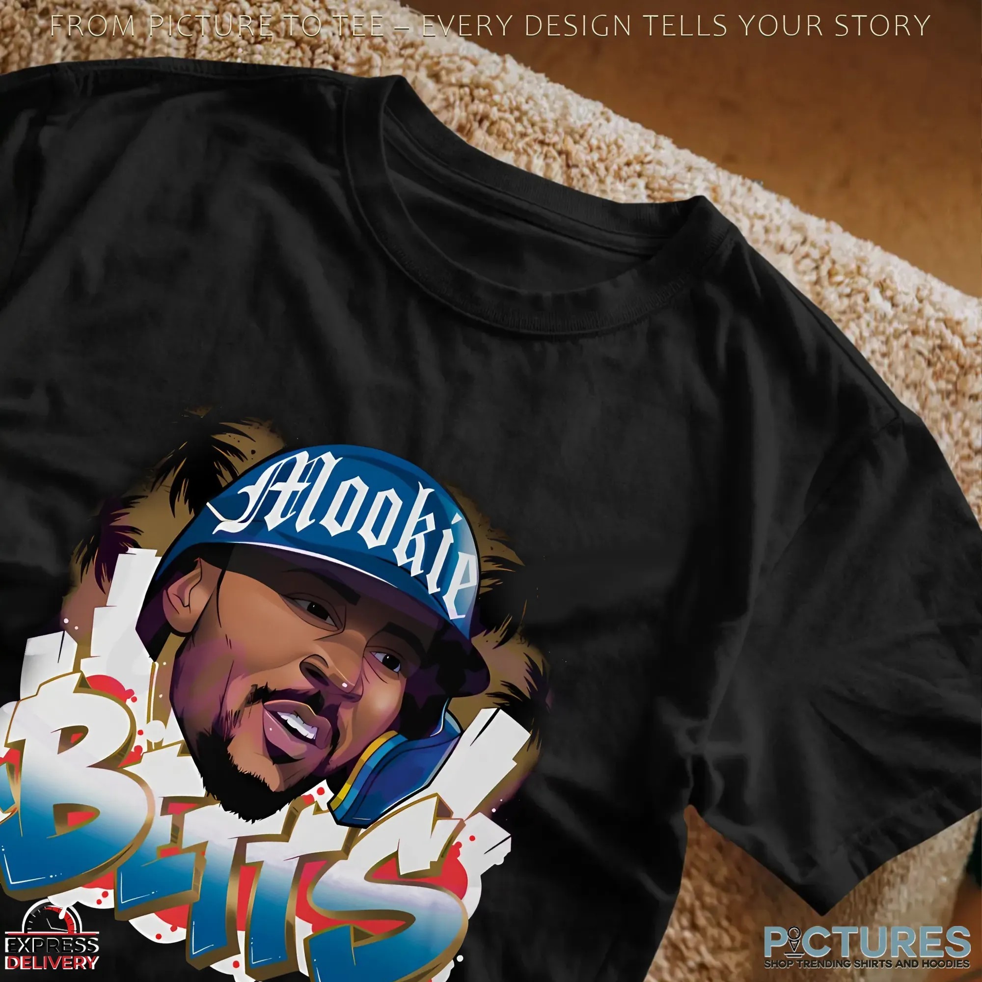 Mookie Betts Los Angeles Dodgers Graffiti T Shirt Mookie Betts Los Angeles Dodgers Graffiti T Shirt