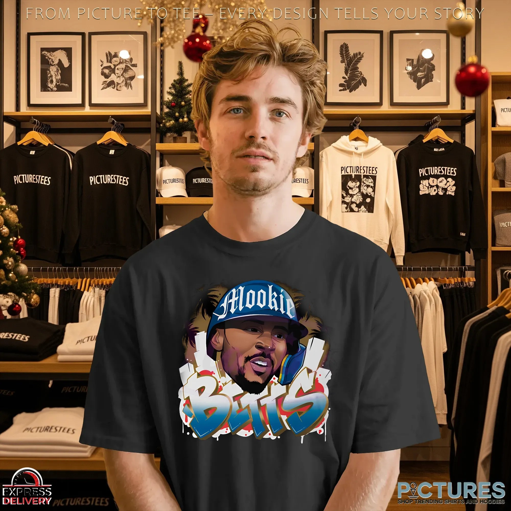 Mookie Betts Los Angeles Dodgers Graffiti T Shirt Mookie Betts Los Angeles Dodgers Graffiti T Shirt