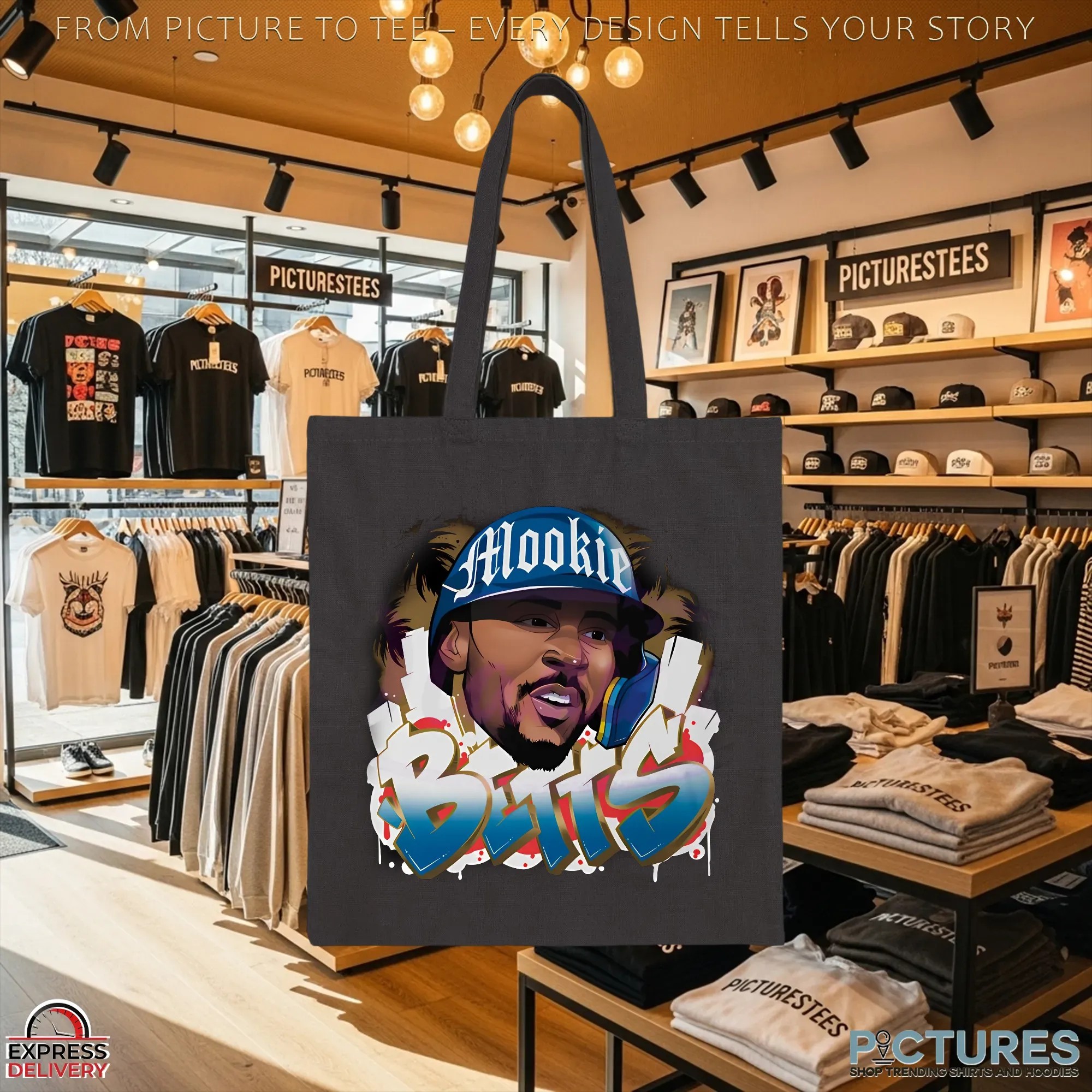 Mookie Betts Los Angeles Dodgers Graffiti T Shirt Mookie Betts Los Angeles Dodgers Graffiti T Shirt