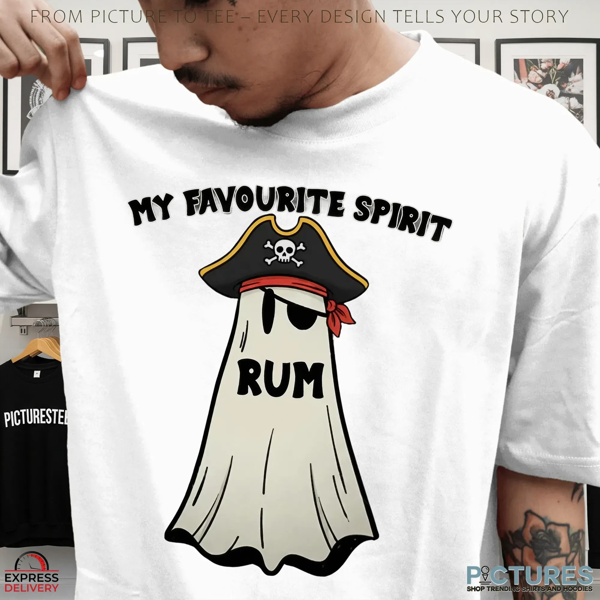 My Favorite Spirit Rum Pirates Ghost T Shirt My Favorite Spirit Rum Pirates Ghost T Shirt