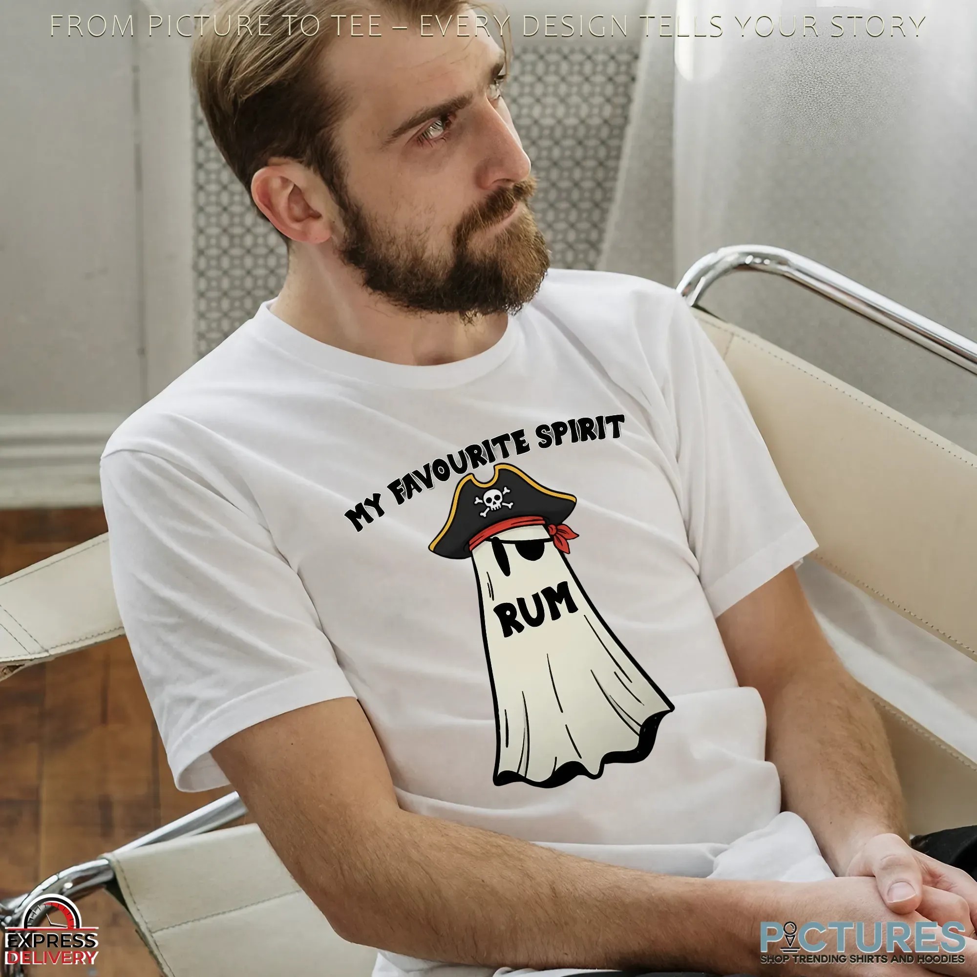 My Favorite Spirit Rum Pirates Ghost T Shirt My Favorite Spirit Rum Pirates Ghost T Shirt