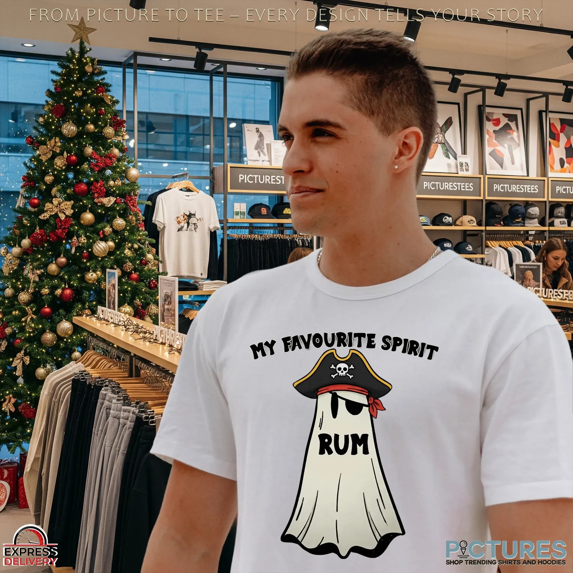 My Favorite Spirit Rum Pirates Ghost T Shirt My Favorite Spirit Rum Pirates Ghost T Shirt