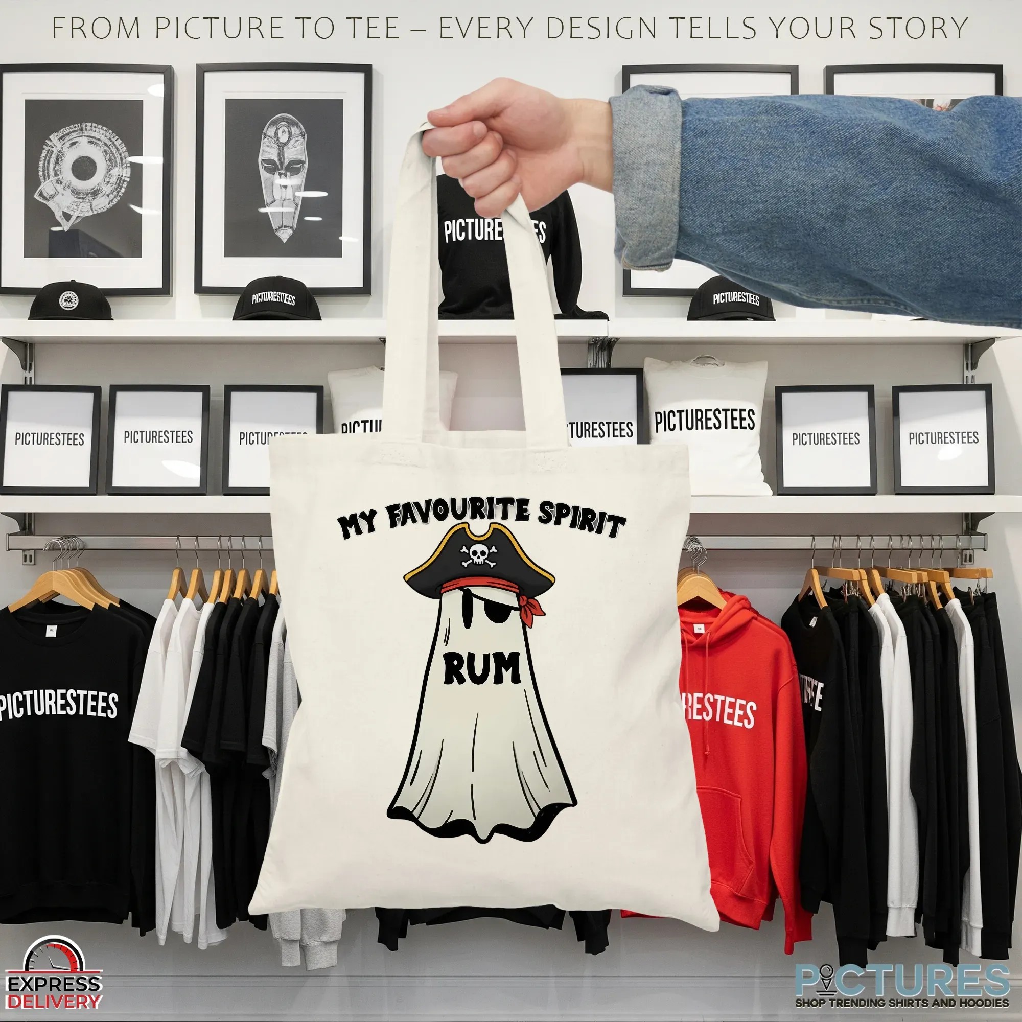 My Favorite Spirit Rum Pirates Ghost T Shirt My Favorite Spirit Rum Pirates Ghost T Shirt