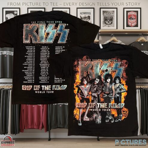 My Kiss End Of The Road World Tour Double Sided T Shirt