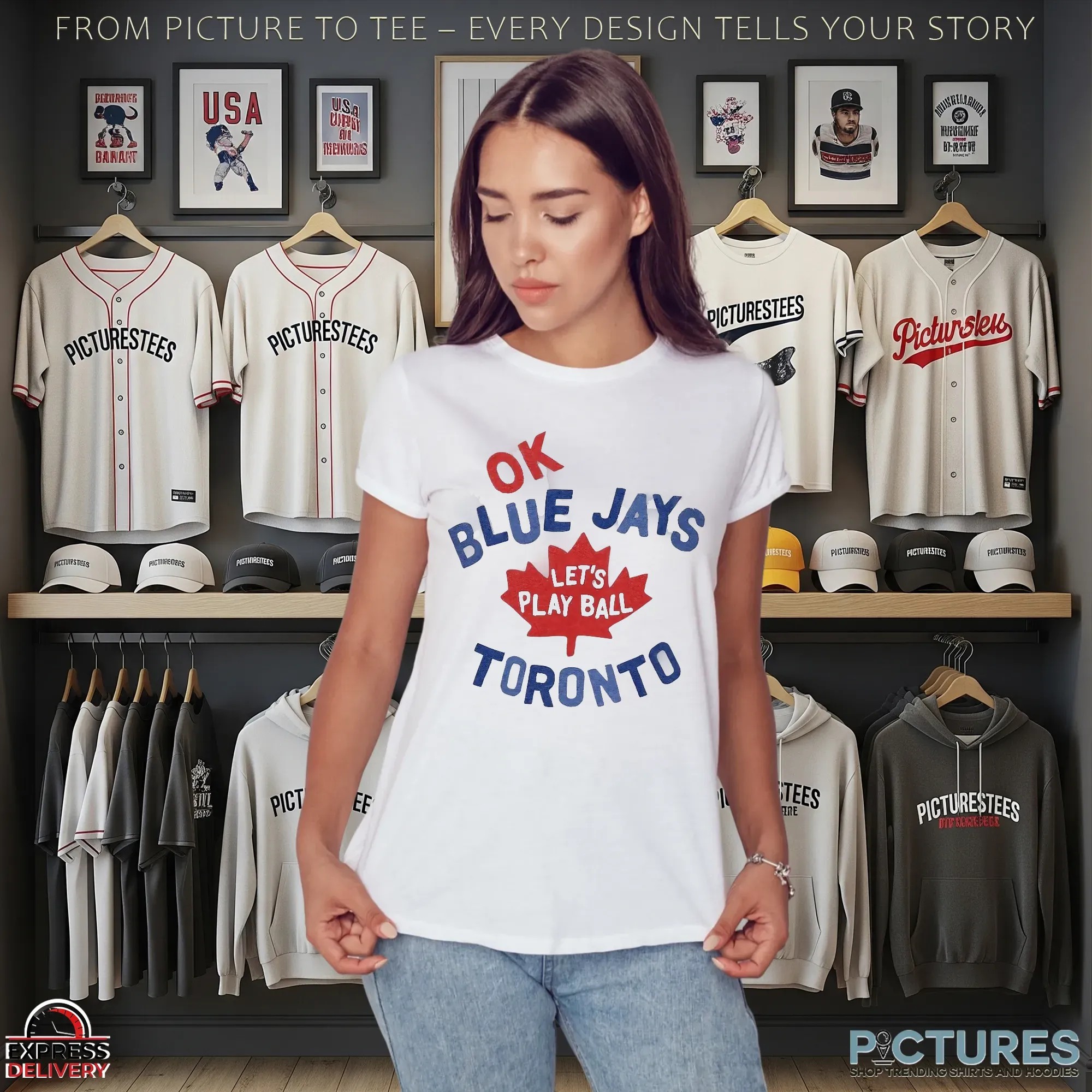 Myles Straw Ok Blue Jays Let’s Play Ball Toronto T Shirt
