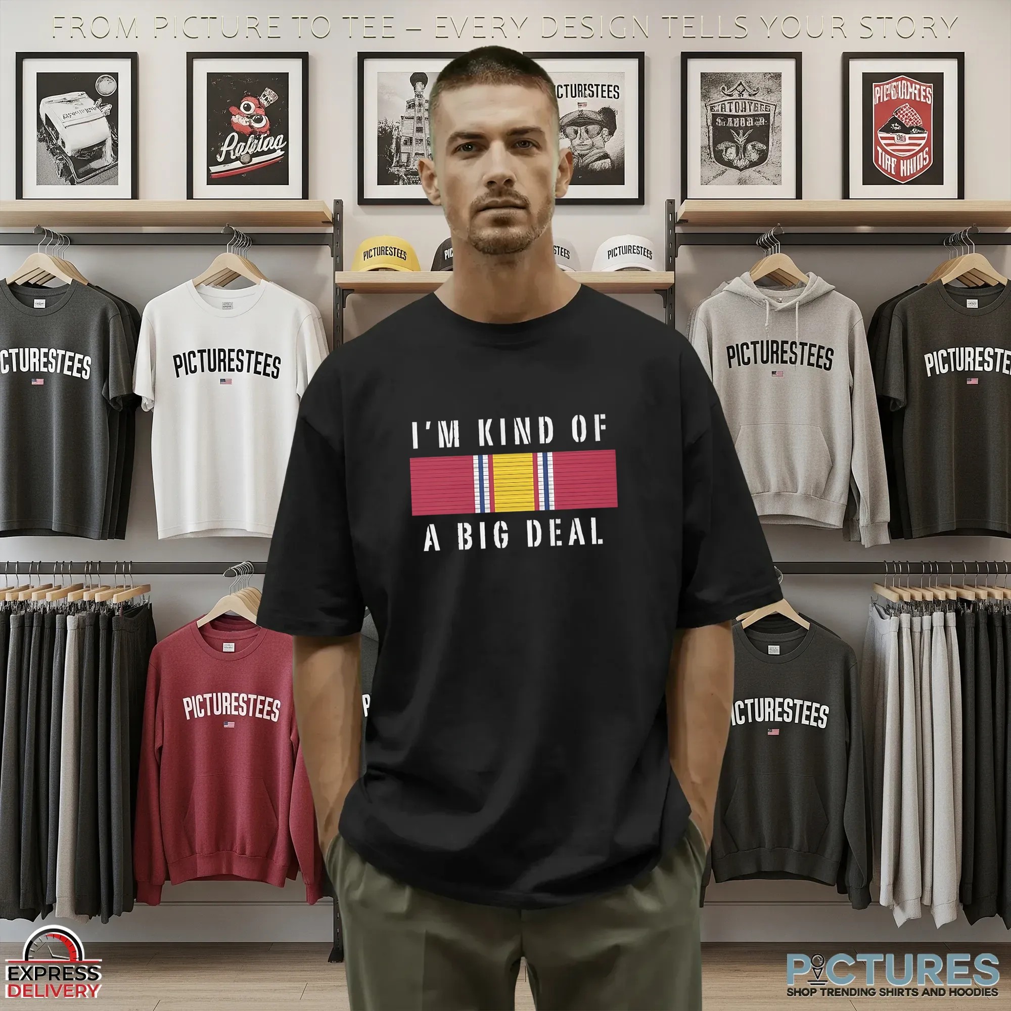 National Defense Service Medal Ribbon I'm Kind Of A Big Deal T Shirt