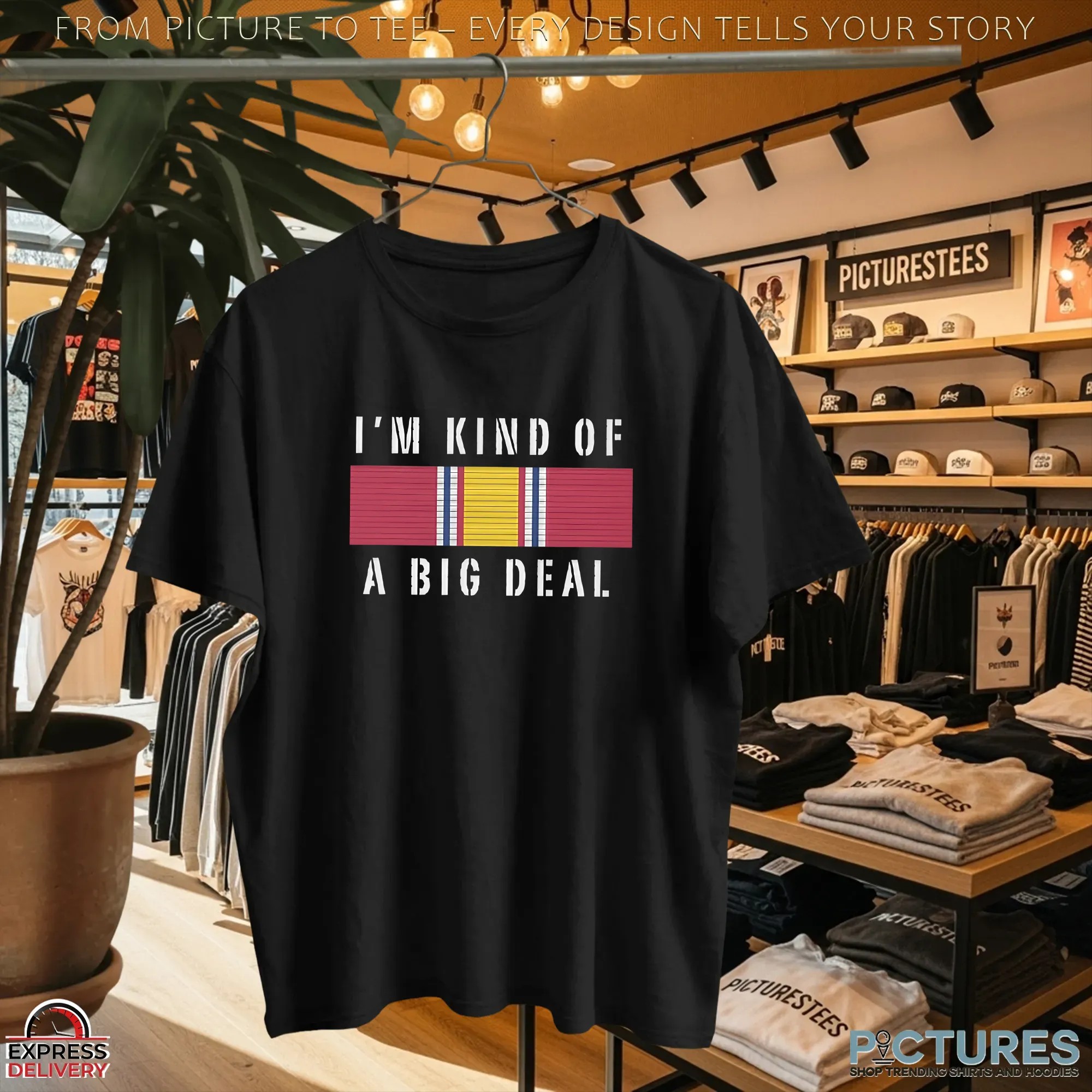 National Defense Service Medal Ribbon I'm Kind Of A Big Deal T Shirt