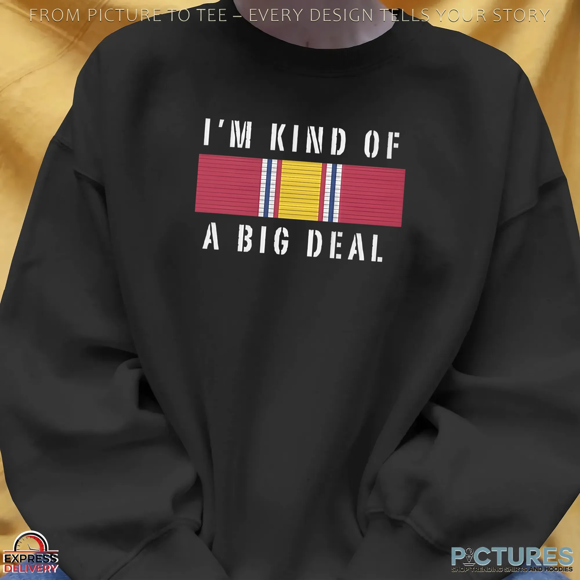 National Defense Service Medal Ribbon I'm Kind Of A Big Deal T Shirt