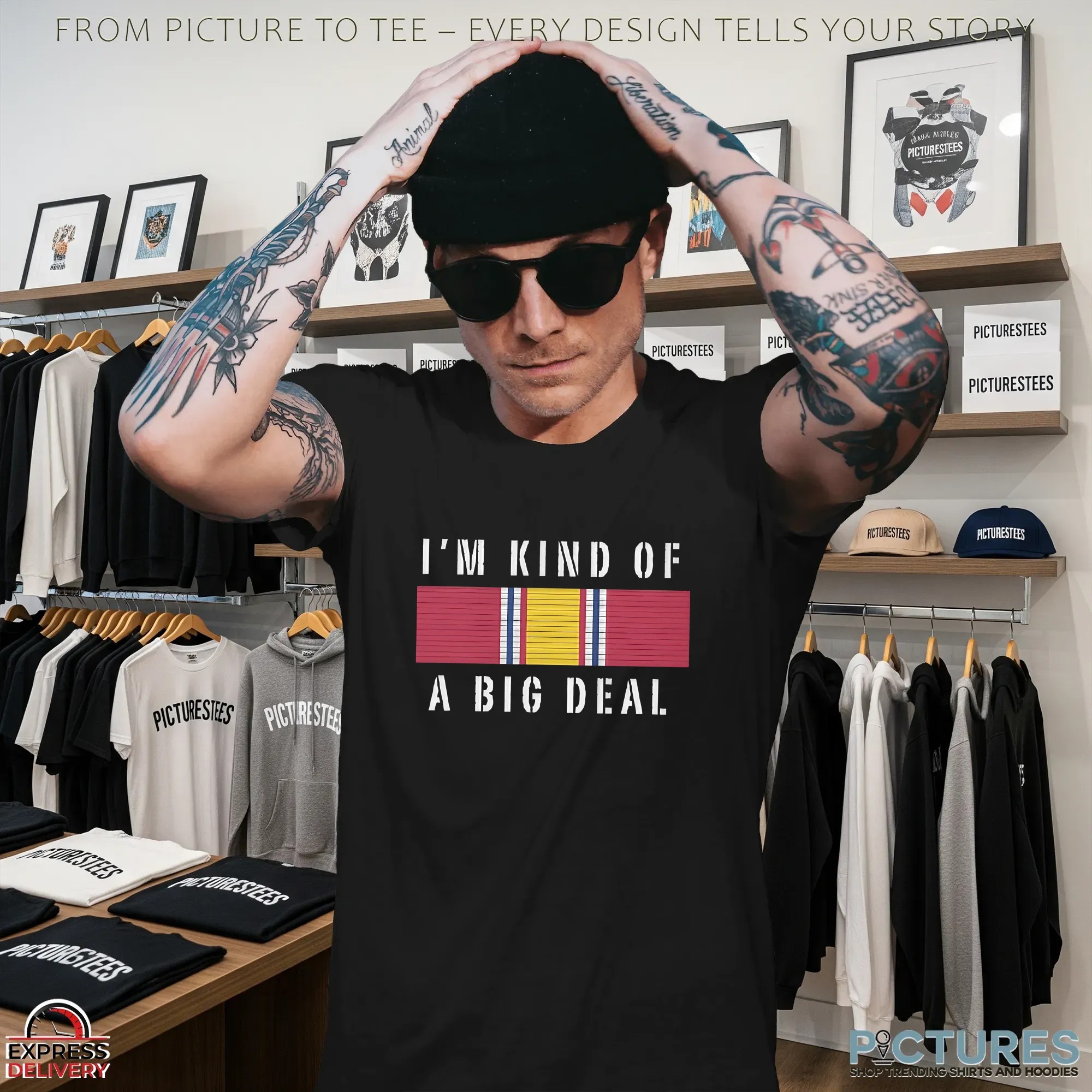 National Defense Service Medal Ribbon I'm Kind Of A Big Deal T Shirt