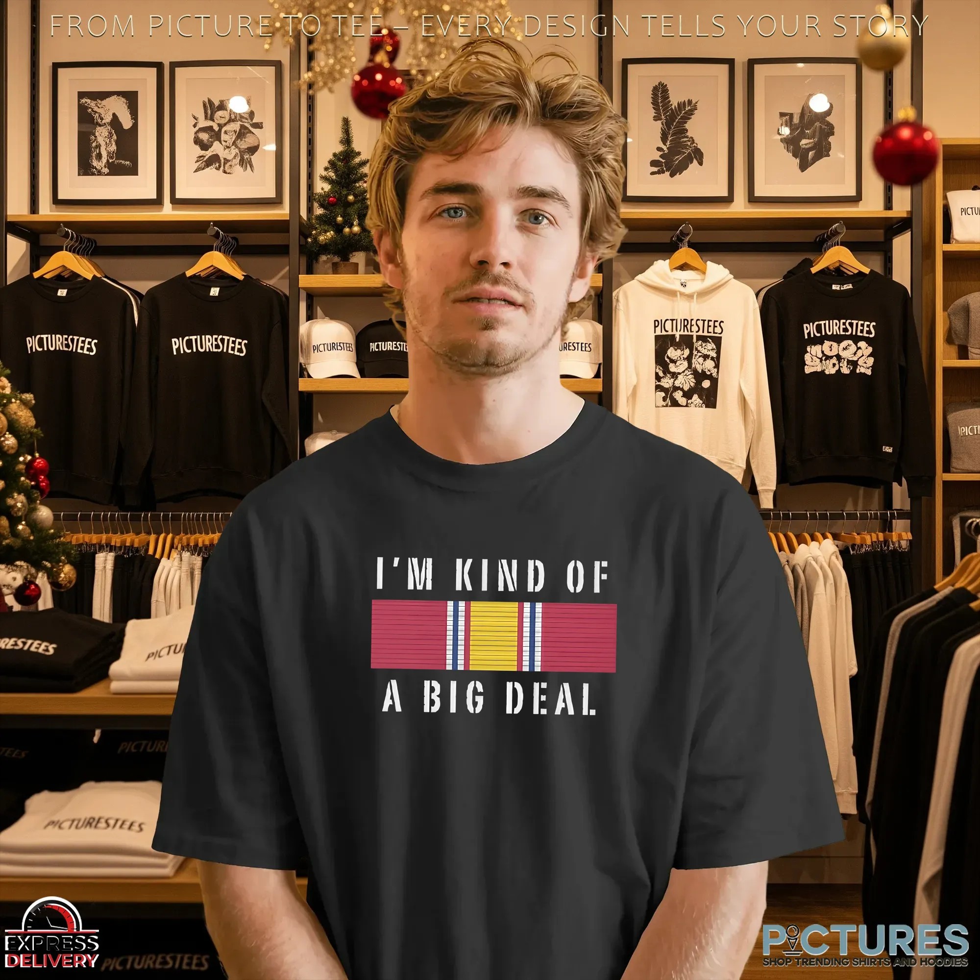 National Defense Service Medal Ribbon I'm Kind Of A Big Deal T Shirt