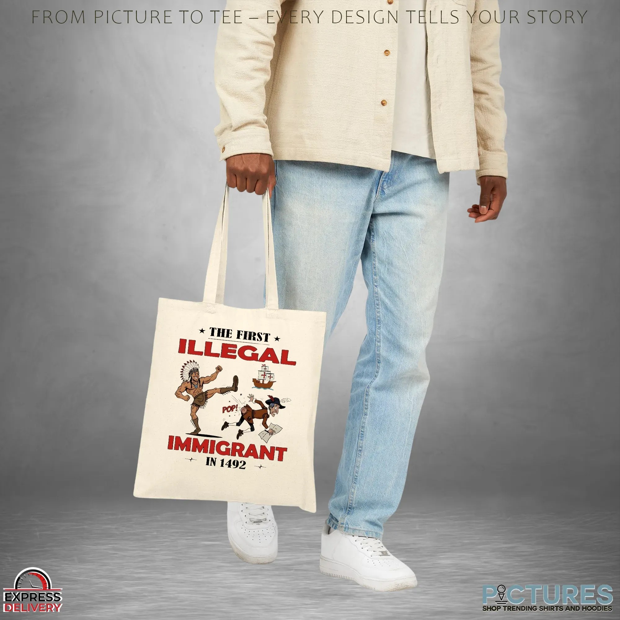 Native Americans The First Illegal Immigrant In 1492 T Shirt Native Americans The First Illegal Immigrant In 1492 T Shirt